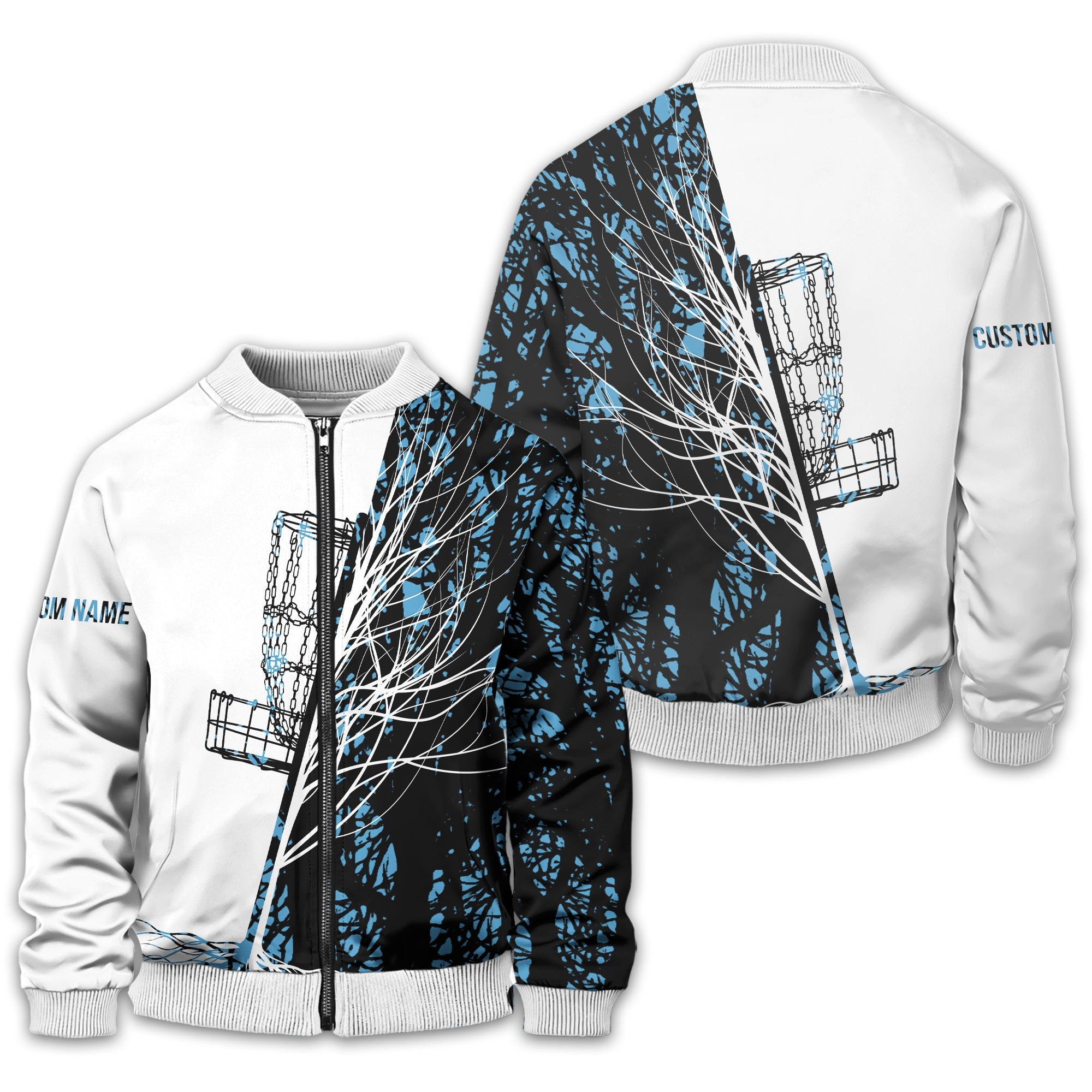 Personalized Tree And Basket Golf Polo Shirt, Gift For Golfers, Golf Gift For Men