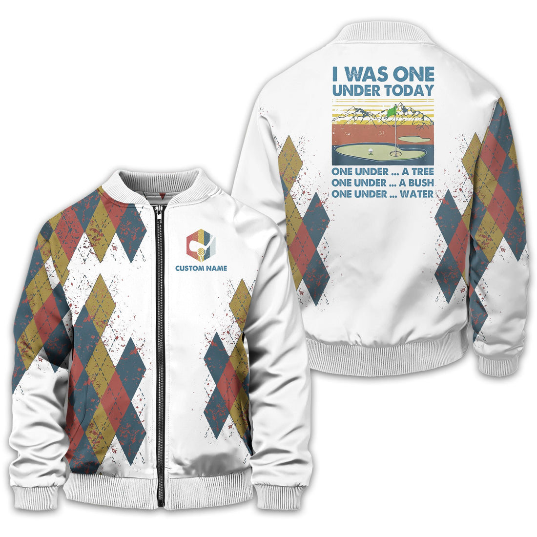 I Was One Under Today Custom Golf Polo Shirt, Golf Shirt For Men, Gift For Golfers