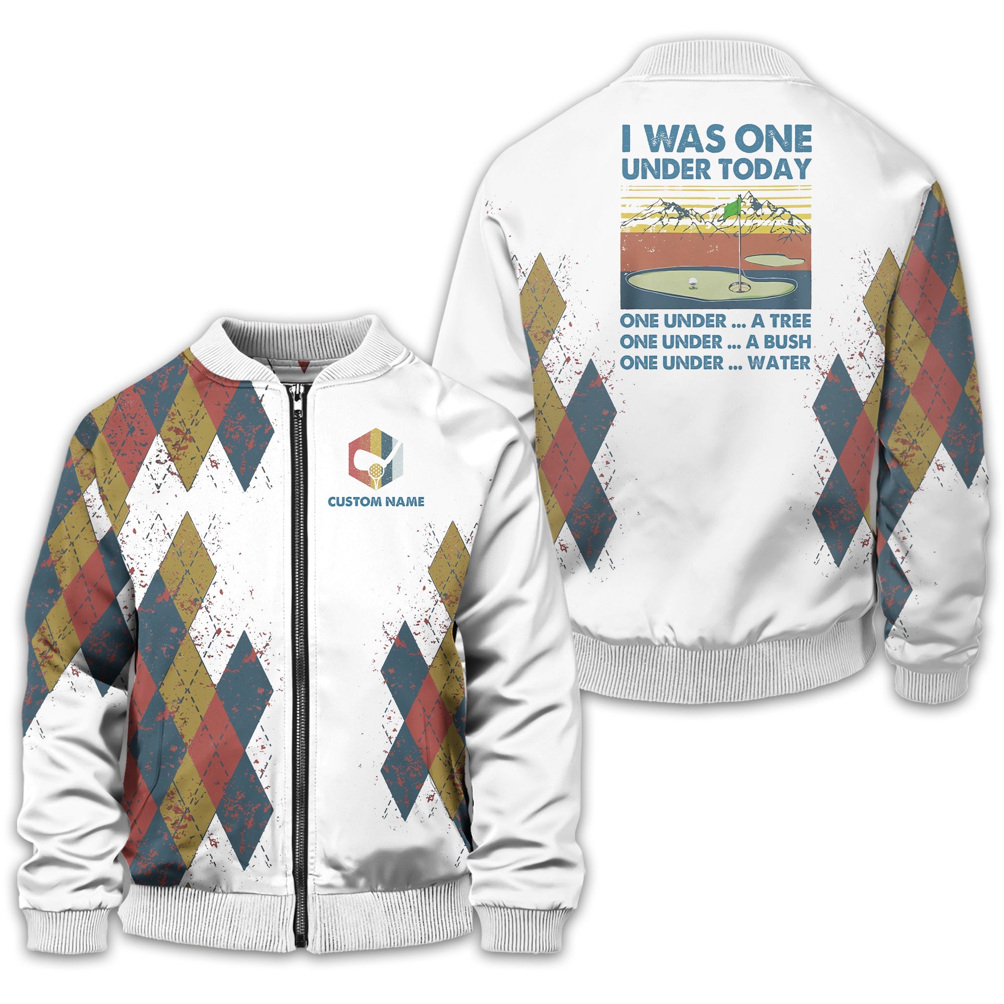 I Was One Under Today Custom Golf Polo Shirt, Golf Shirt For Men, Gift For Golfers