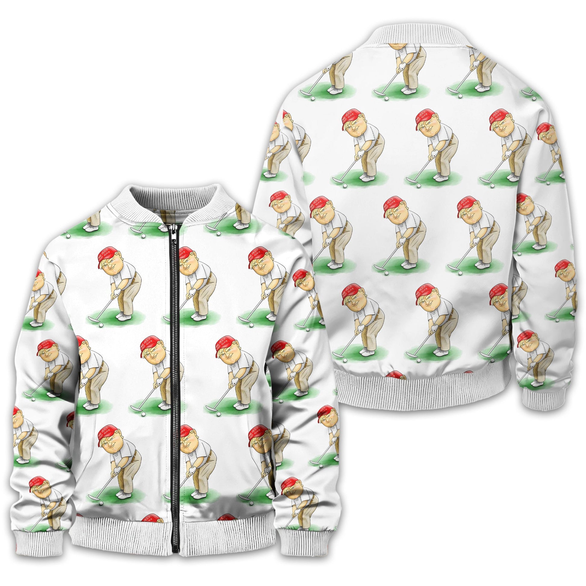 Trump Presidential Men's Golf Polo Shirt, Funny Golf Shirt, Gift For Golfers