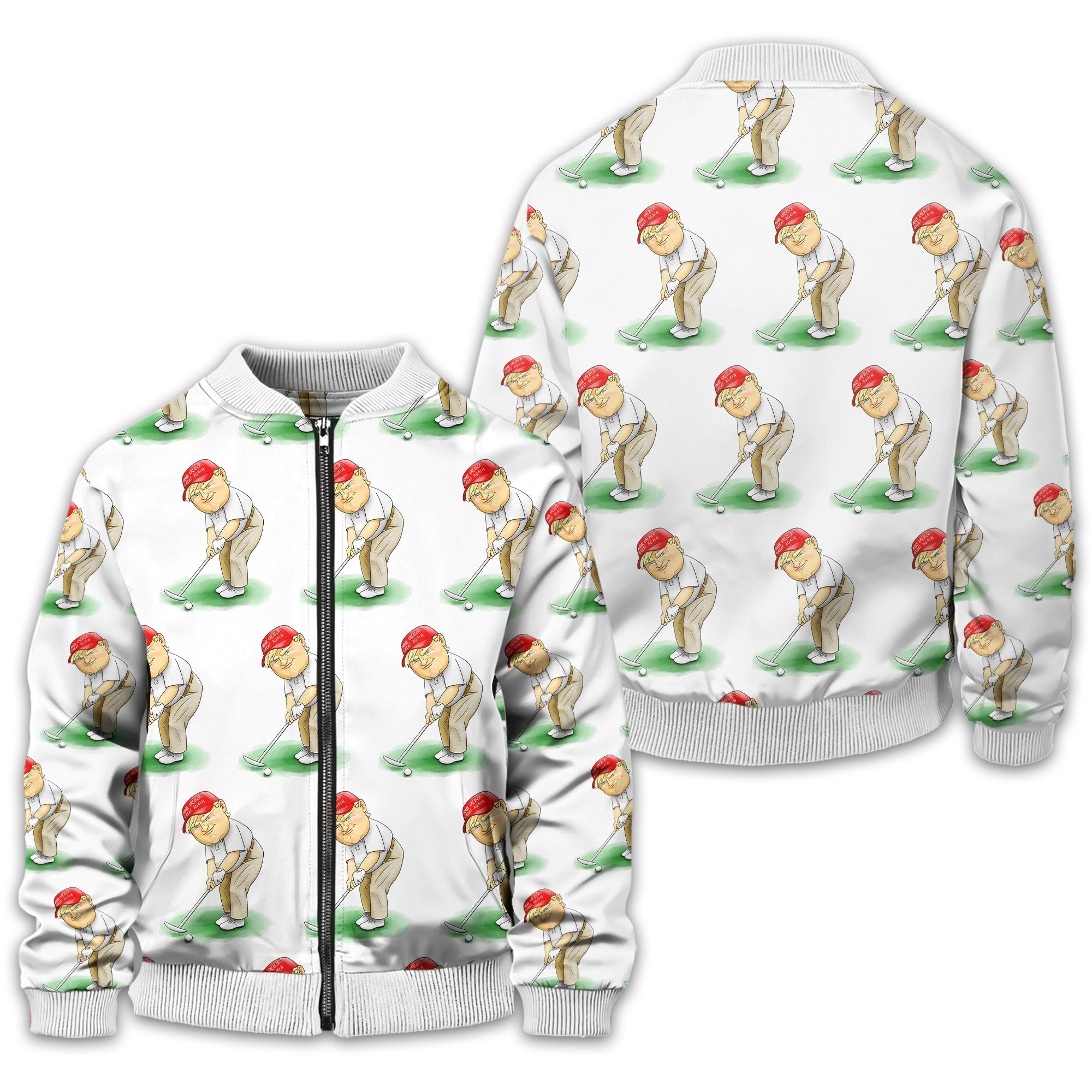 Trump Presidential Men's Golf Polo Shirt, Funny Golf Shirt, Gift For Golfers