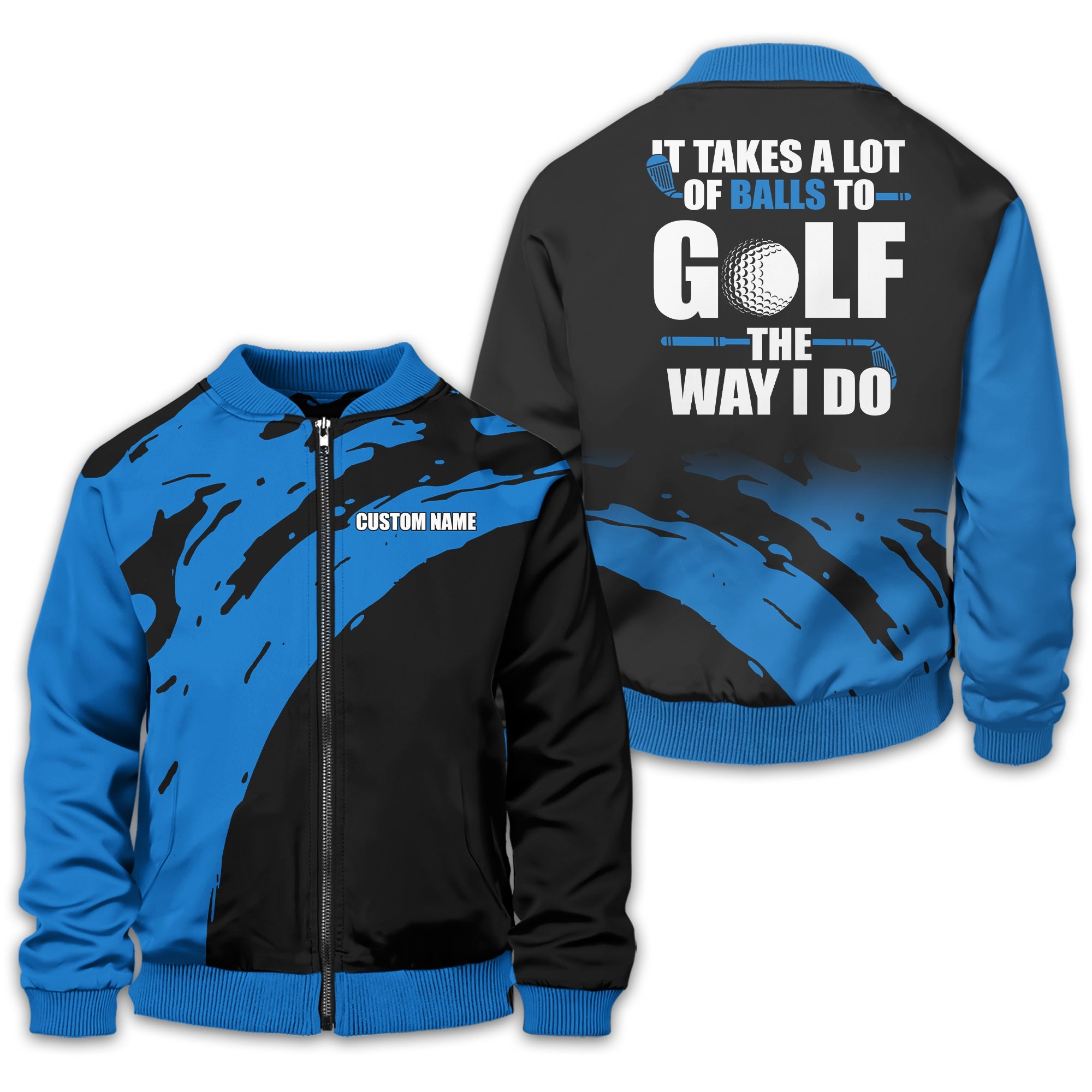 It Takes A Lot Of Balls To Golf The Way I Do Personalized Golf Polo Shirt, Golf Shirt For Men, Gift For Golfers