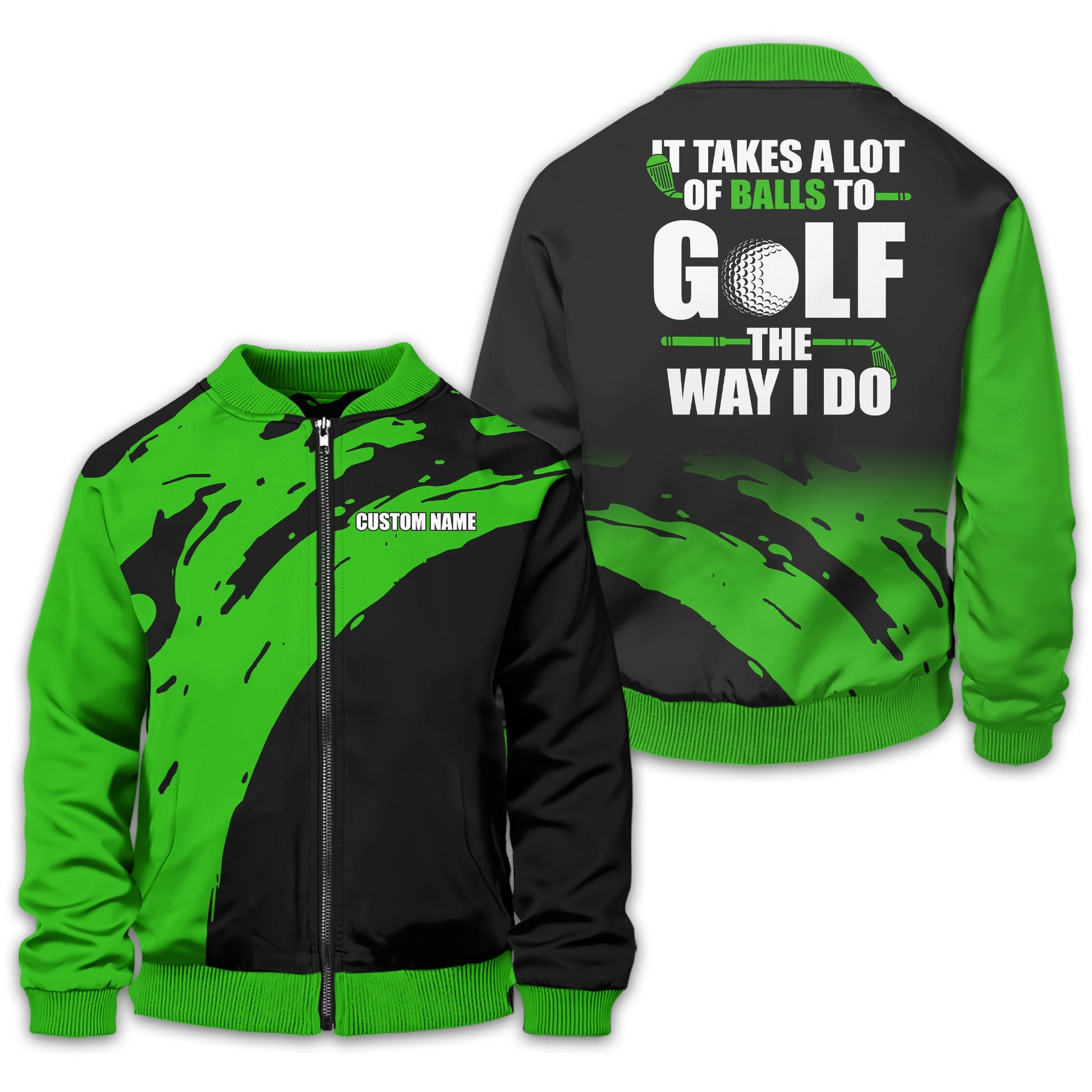 It Takes A Lot Of Balls To Golf The Way I Do Personalized Golf Polo Shirt, Golf Shirt For Men, Gift For Golfers