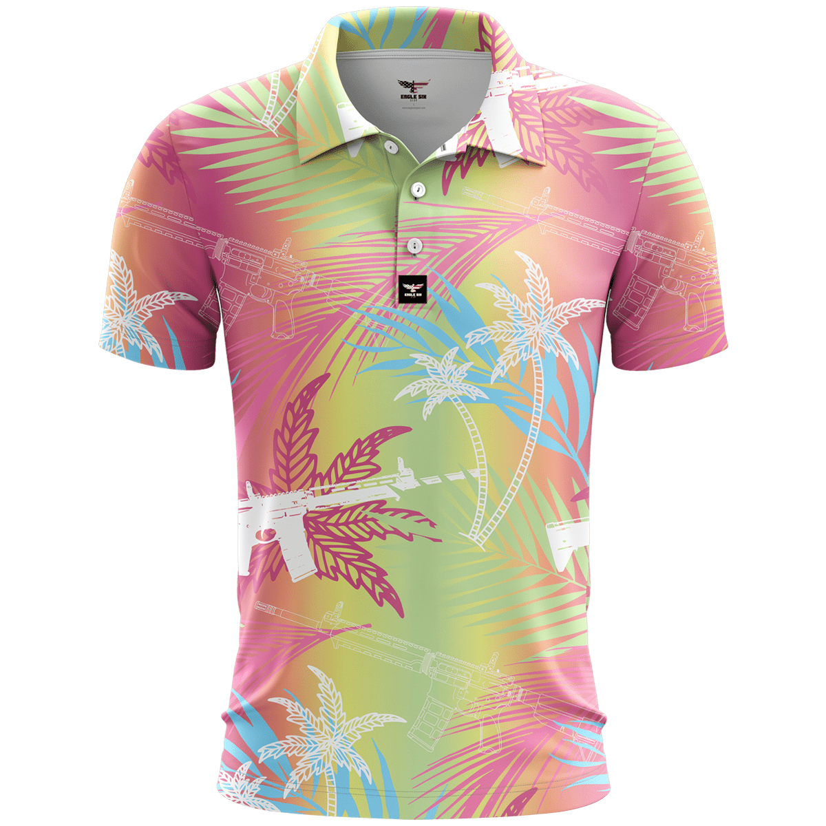 Breezy Palms Golf Polo Shirt, Mens Golf Gift, Funny Golf Shirt