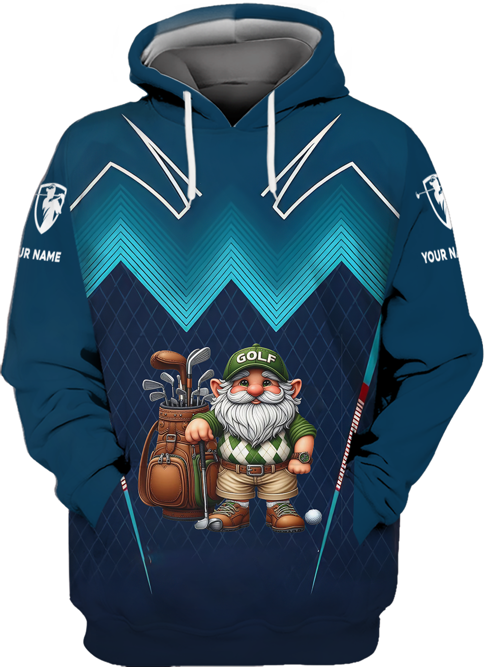 Custom Golfing Gnomes Men's Golf Polo Shirt, Golfing Apparel, Gift For Golfers