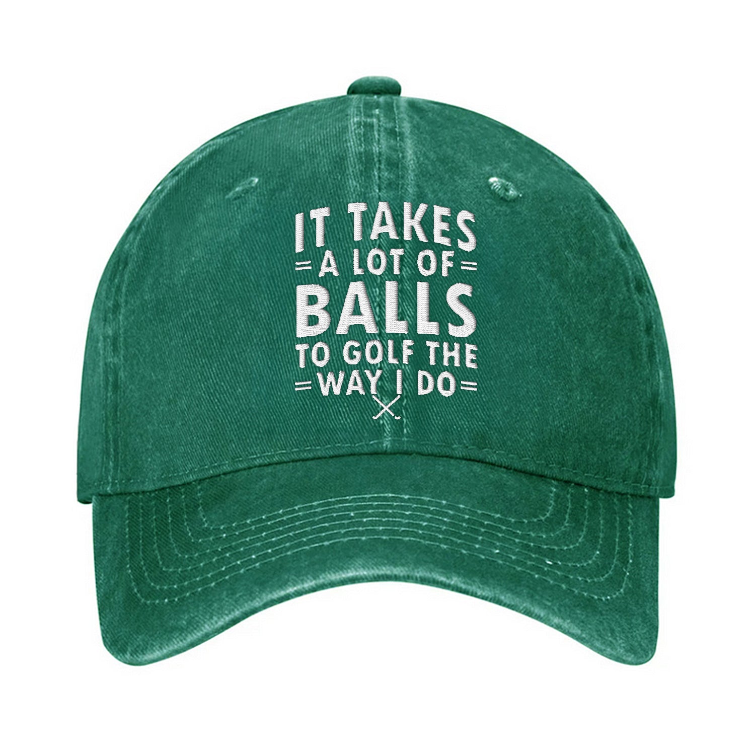 It Takes A Lot Of Balls To Golf The Way I Do Embroidered Baseball Cap, Funny Golf Hat, Dad Golf Gift