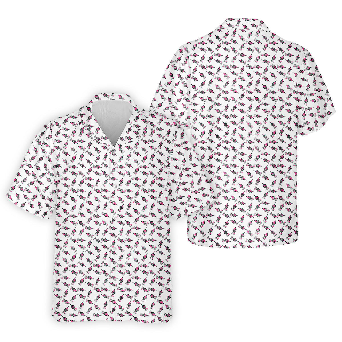 Middle Finger Breast Cancer Golf Shirt, Men Golf Polo, Golf Gift Ideas For Him, Mens Golf Polo Shirts