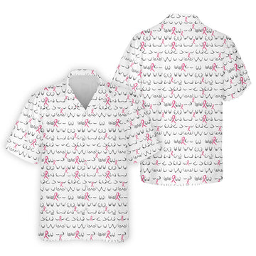 Breast Cancer Golf Shirt, White Golf Shirt Men, Fun Golf Shirts For Men, Cute Golf Shirt, Fun Golf Shirt