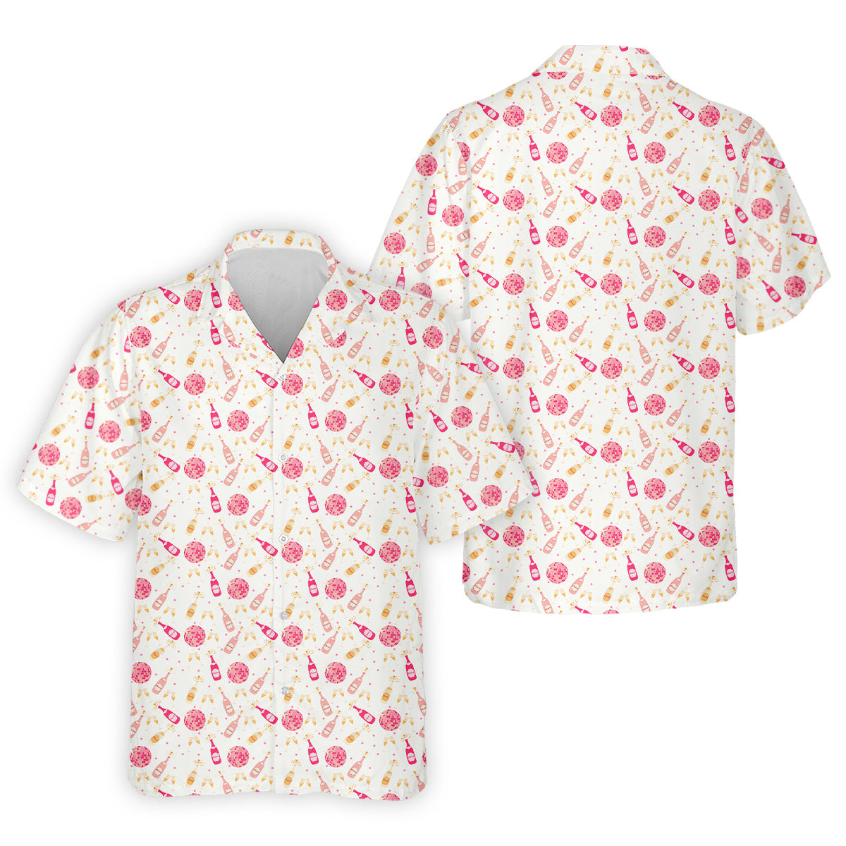 Champagne Pink Mens Pink Golf Polo, Bachelorette Shirts, Fun Golf Shirts For Men, Golfing Apparel