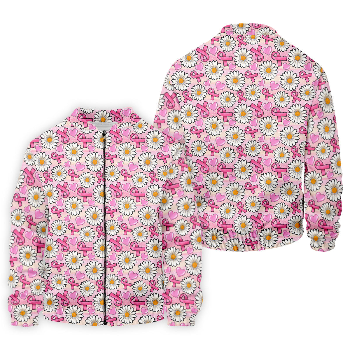 Daisy Pink Breast Cancer Golf Shirt, Mens Golf Polo Shirts, White Polo Shirt Mens, Golfing Apparel