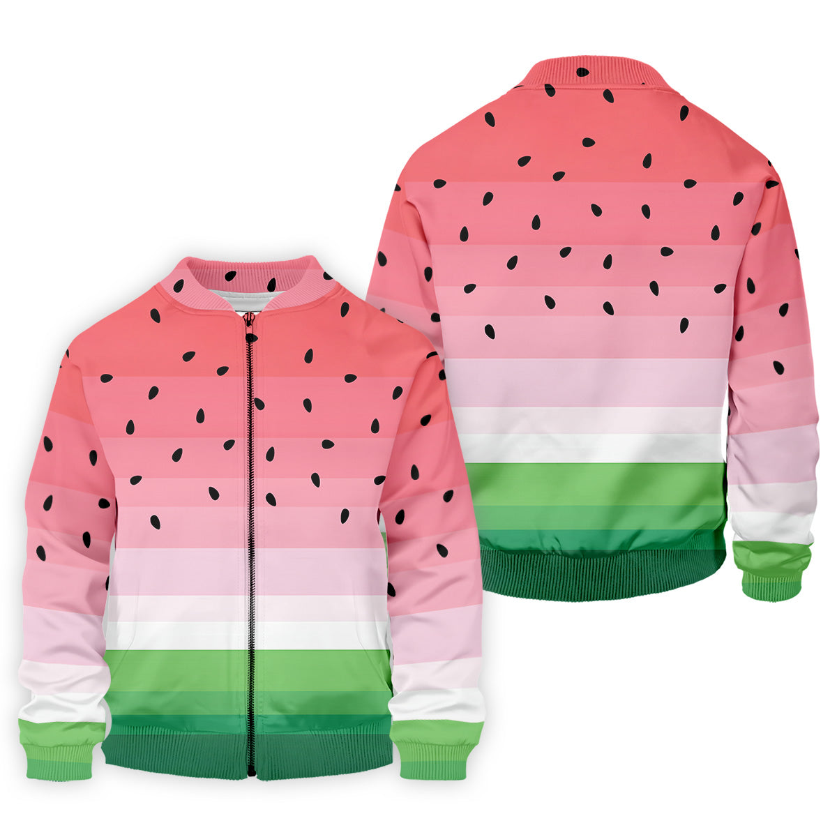 Watermelon Summer Mens Golf Polo Shirts, Pink Golf Shirt, Unique Gift For Golfer, Golfing Apparel