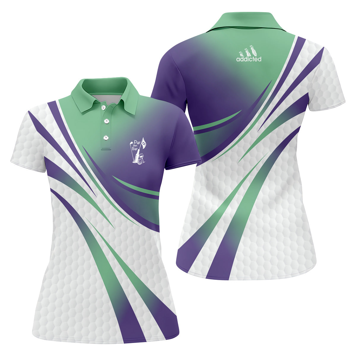 Par Then Bar Sleeveless Golf Shirts For Women, Women's Funny Golf Shirt, Custom Ladies Golf Shirt