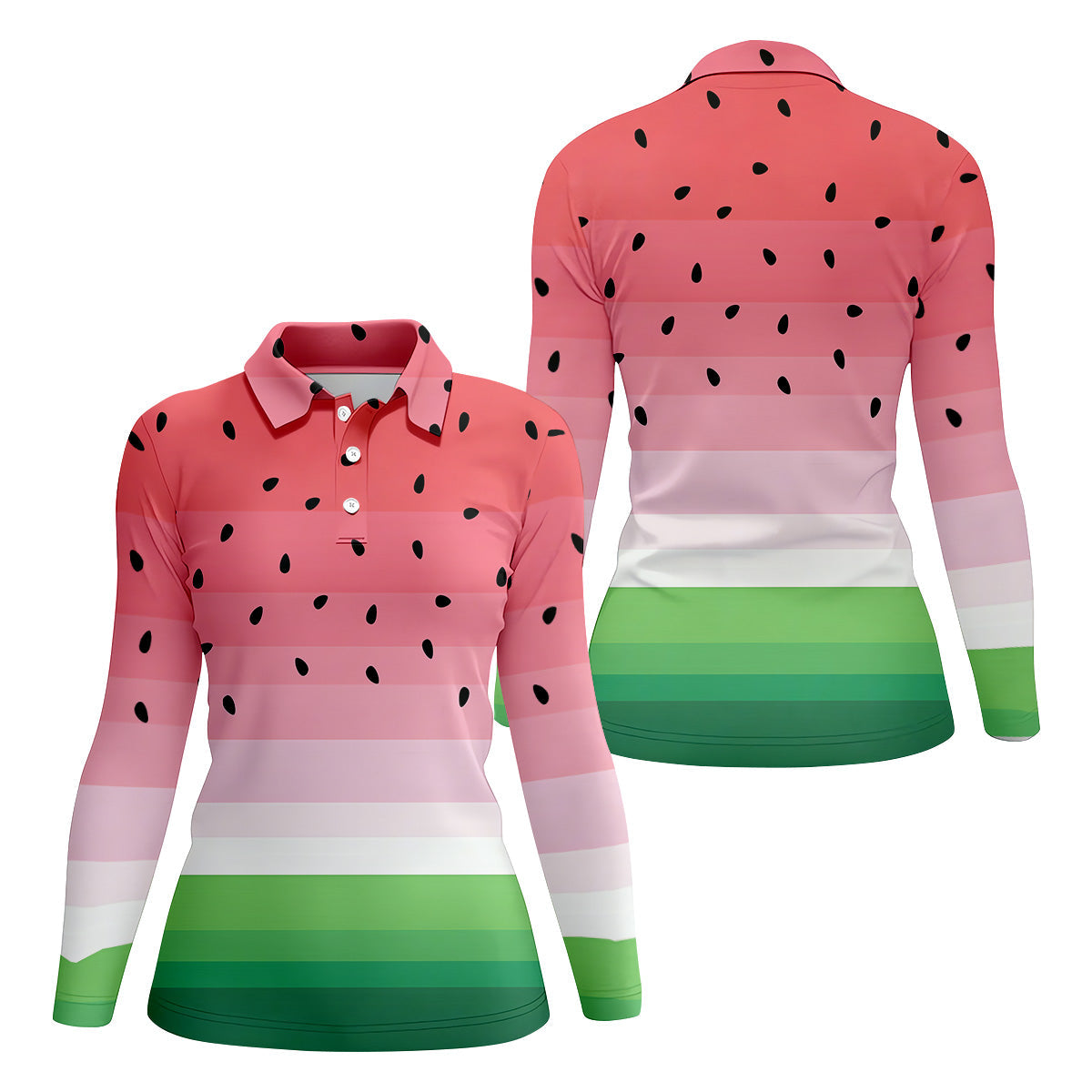 Watermelon Summer Funny Golf Shirt, Couple Golf Shirt, Matching Golf Shirt, His And Hers Golf Shirts