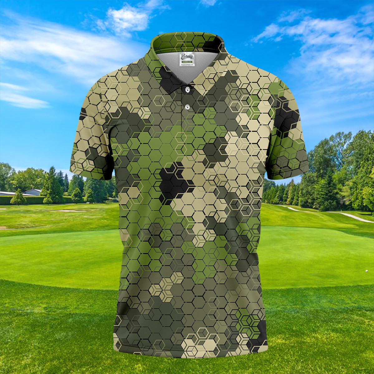 Camo Golf Shirt, Mens Golf Polo Shirts, Unique Gift For Golfer, Men Sweatshirt, Golfing Apparel