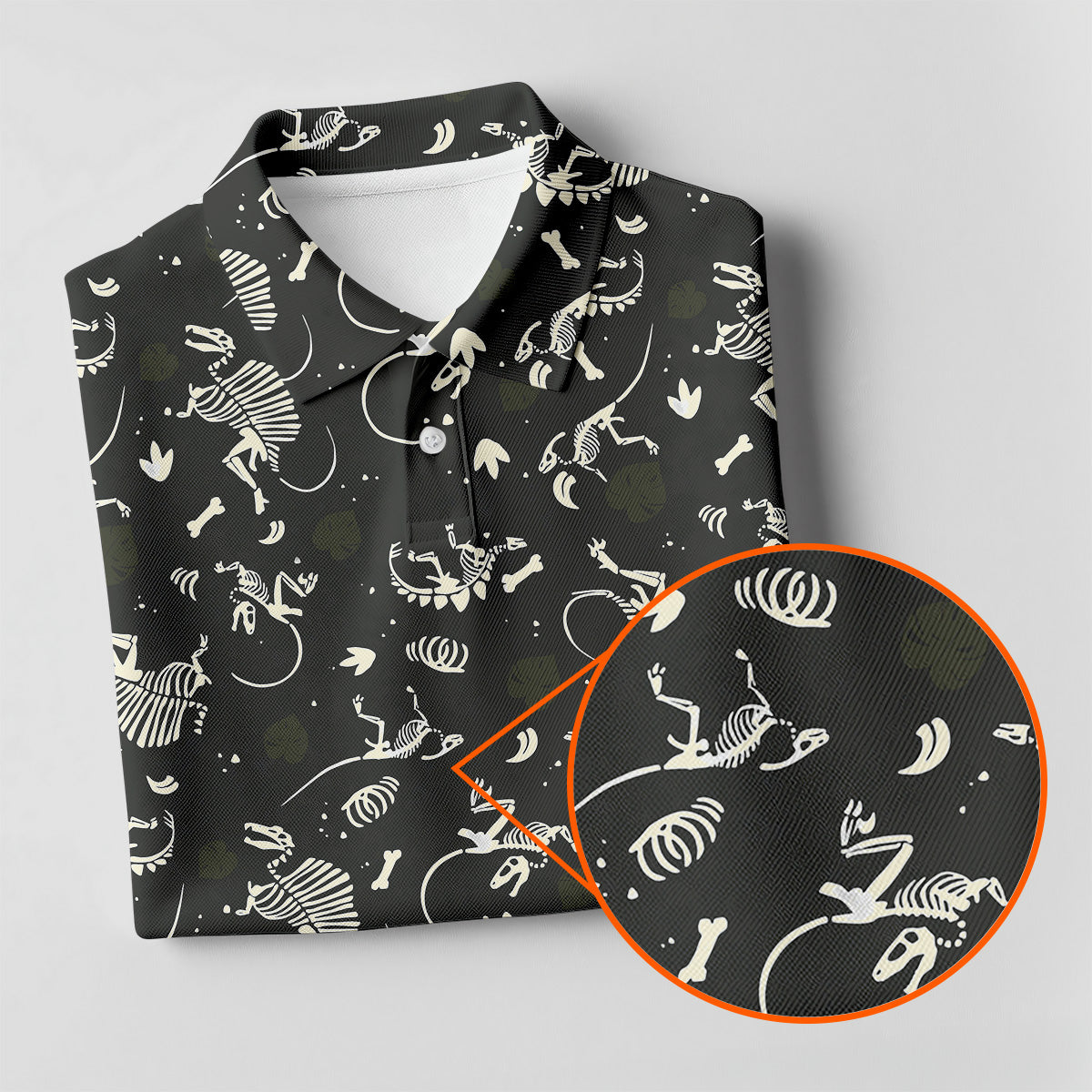 Dinosaur Golf Shirt, Funny Skeleton Patterned Golf Polos, Ladies Sleeveless Golf Shirts, Ladies Golf Shirts