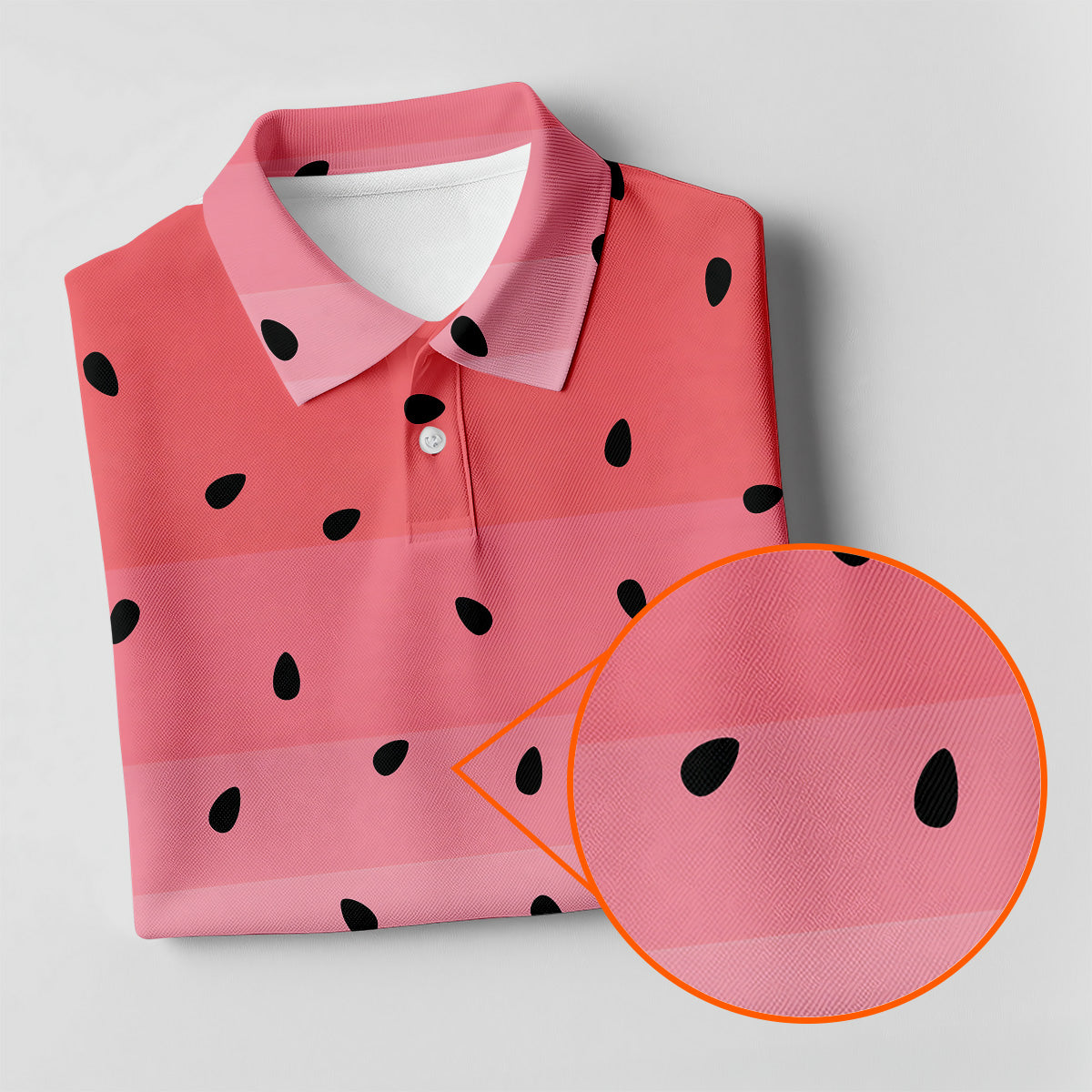 Watermelon Summer Fun Womens Golf Shirts, Pink Golf Shirt, Ladies Golf Shirts, Golfing Apparel