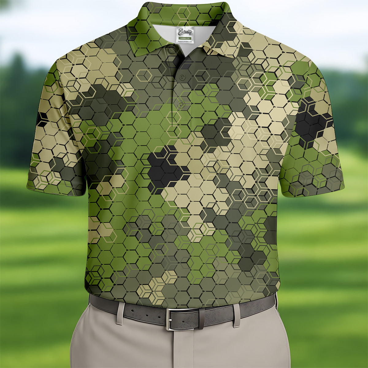 Camo Golf Shirt, Mens Golf Polo Shirts, Unique Gift For Golfer, Men Sweatshirt, Golfing Apparel
