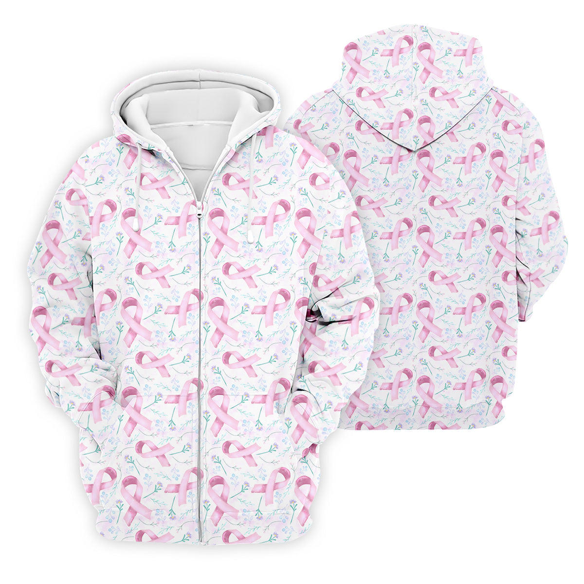 Pink Floral Breast Cancer Golf Shirt, Mens Golf Polo Shirts, White Polo Shirt Mens, Golfing Apparel