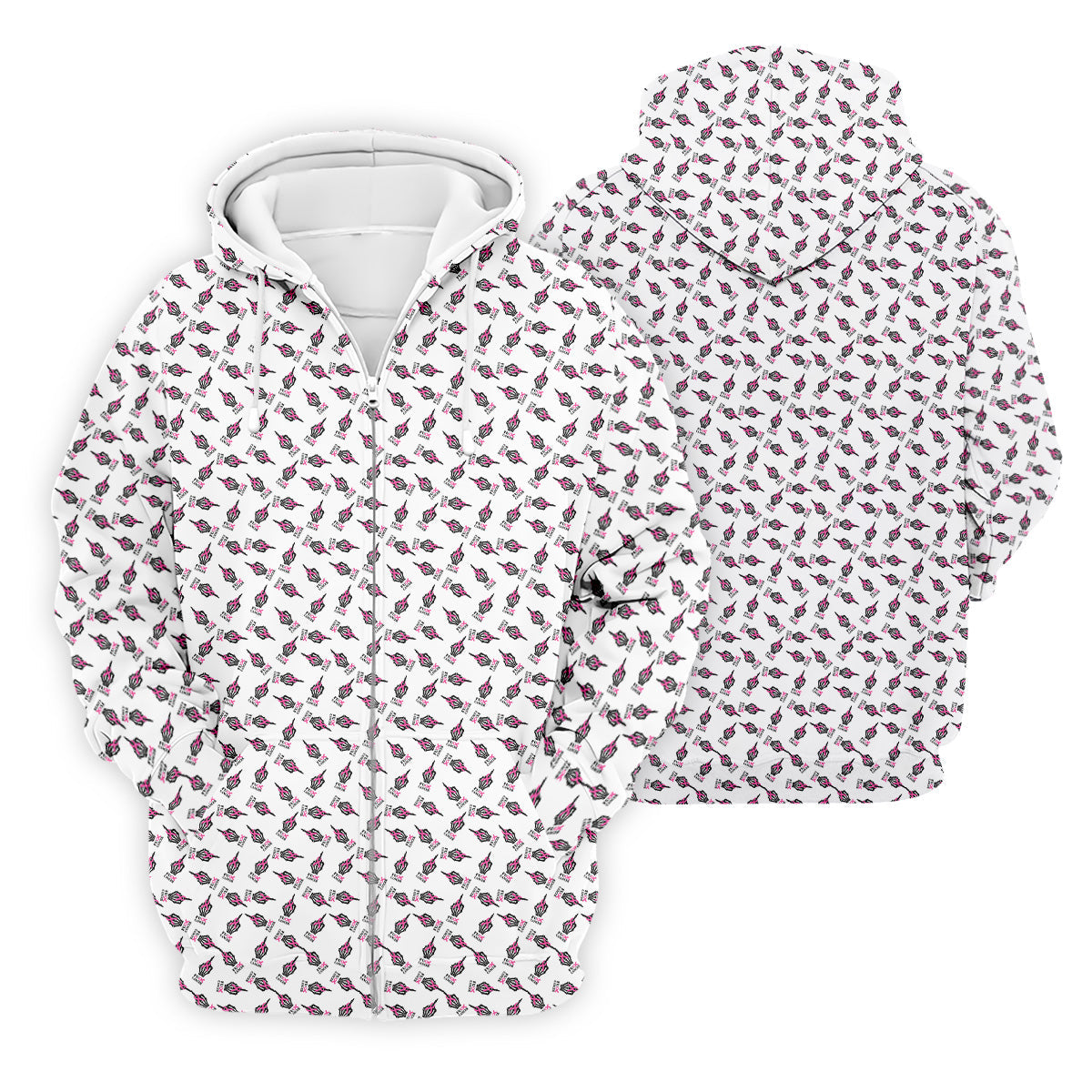 Middle Finger Breast Cancer Golf Shirt, Men Golf Polo, Golf Gift Ideas For Him, Mens Golf Polo Shirts