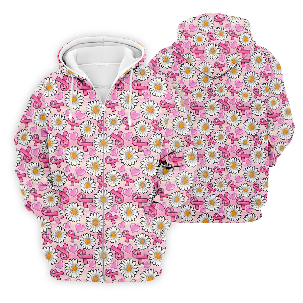 Daisy Pink Breast Cancer Golf Shirt, Mens Golf Polo Shirts, White Polo Shirt Mens, Golfing Apparel