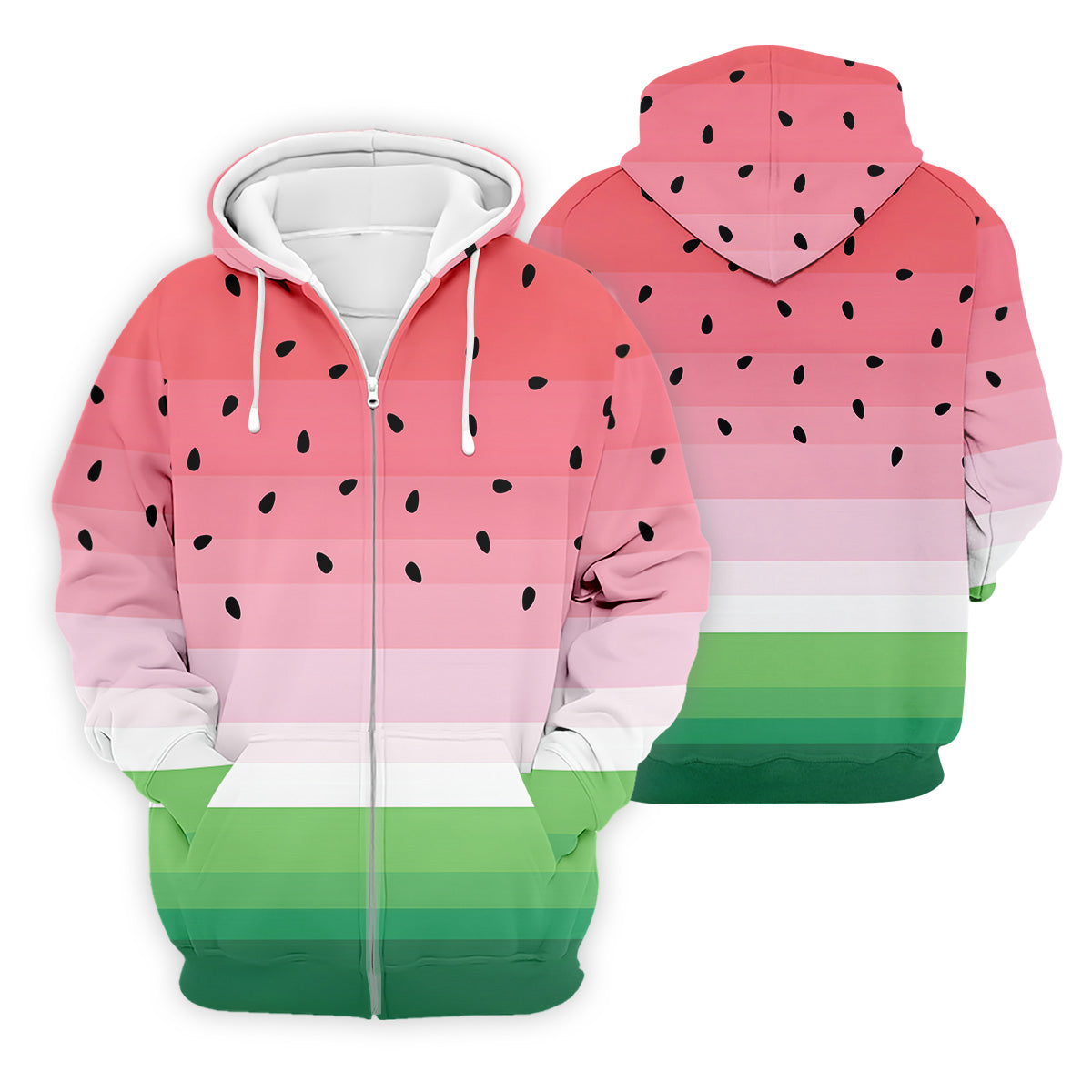 Watermelon Summer Mens Golf Polo Shirts, Pink Golf Shirt, Unique Gift For Golfer, Golfing Apparel