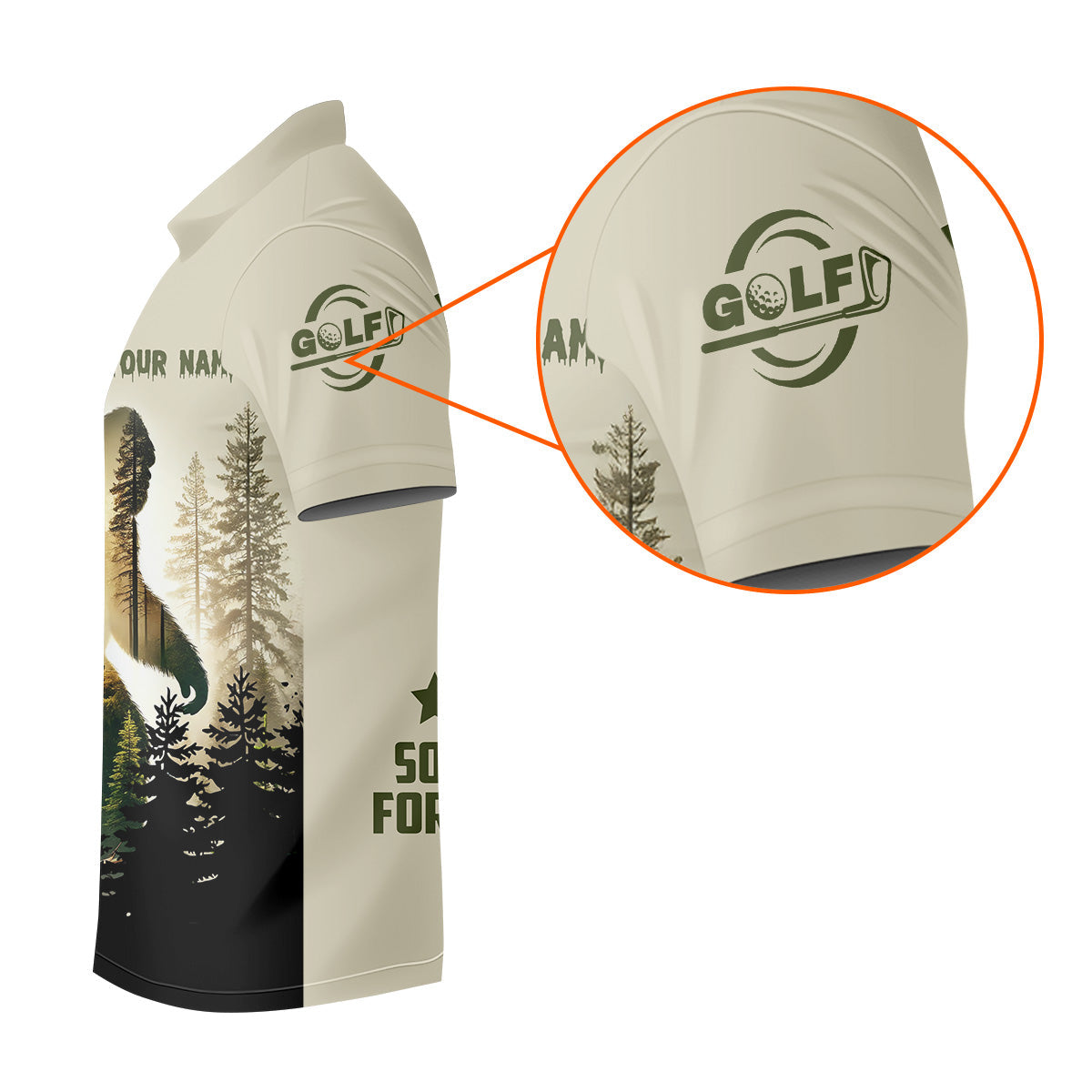 Not All Who Wander Are Lost Some Are Looking For Golf Balls Bigfoot Golf Shirt, Fun Golf Shirts For Men, Men's Golf Polo