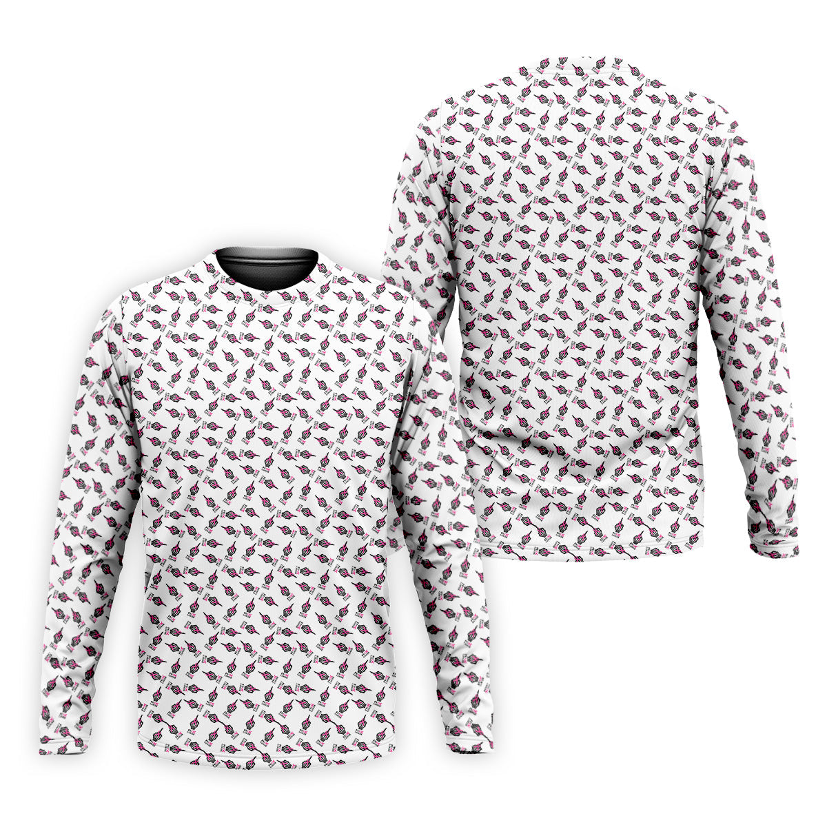 Middle Finger Breast Cancer Golf Shirt, Men Golf Polo, Golf Gift Ideas For Him, Mens Golf Polo Shirts