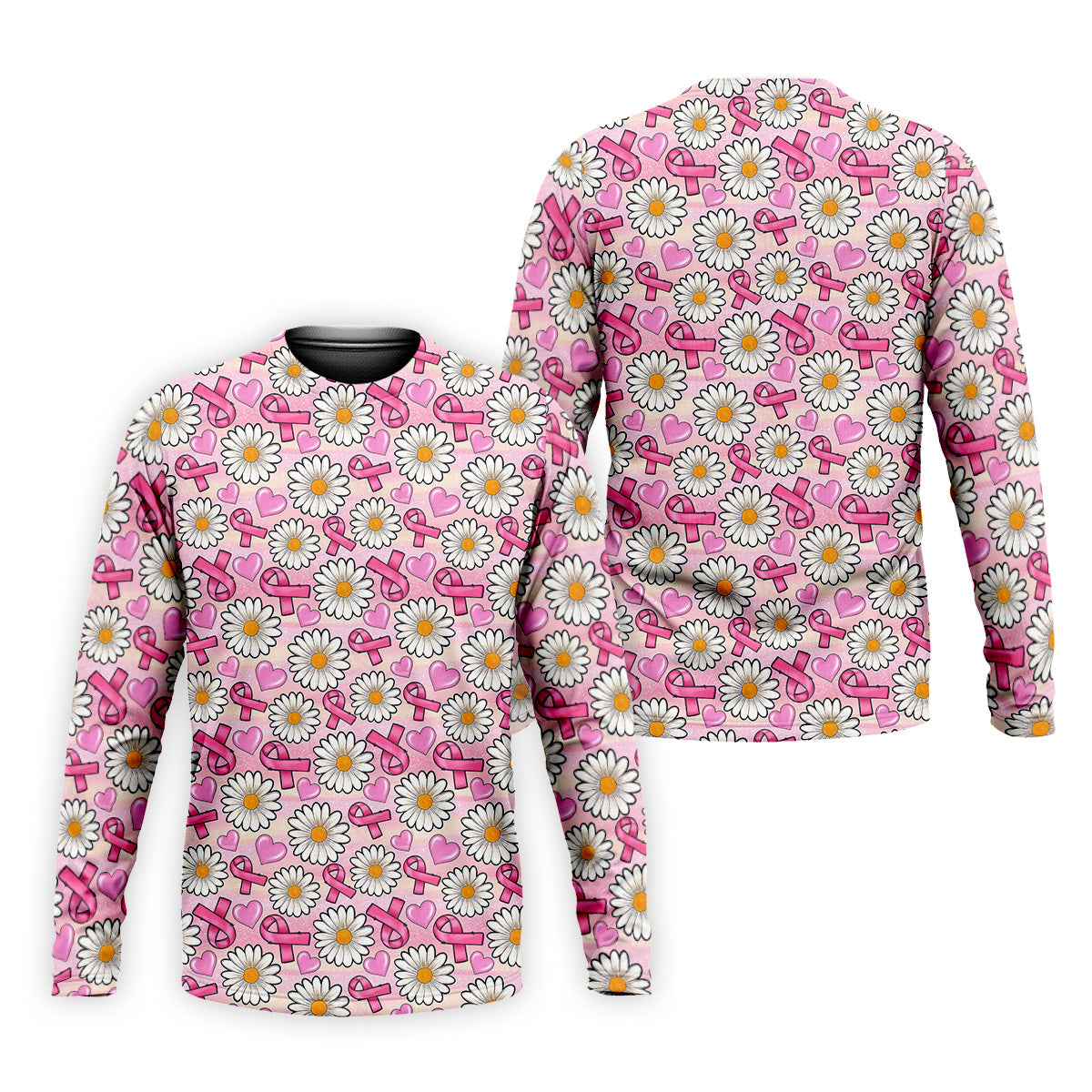 Daisy Pink Breast Cancer Golf Shirt, Mens Golf Polo Shirts, White Polo Shirt Mens, Golfing Apparel