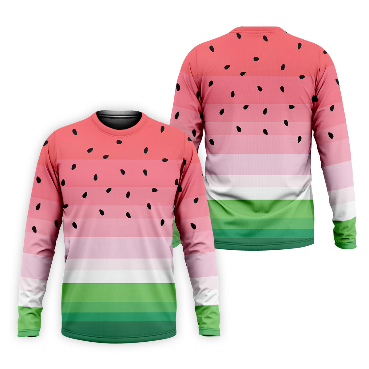 Watermelon Summer Mens Golf Polo Shirts, Pink Golf Shirt, Unique Gift For Golfer, Golfing Apparel