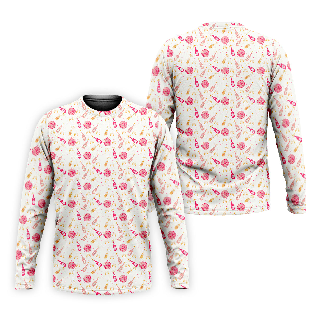 Champagne Pink Mens Pink Golf Polo, Bachelorette Shirts, Fun Golf Shirts For Men, Golfing Apparel