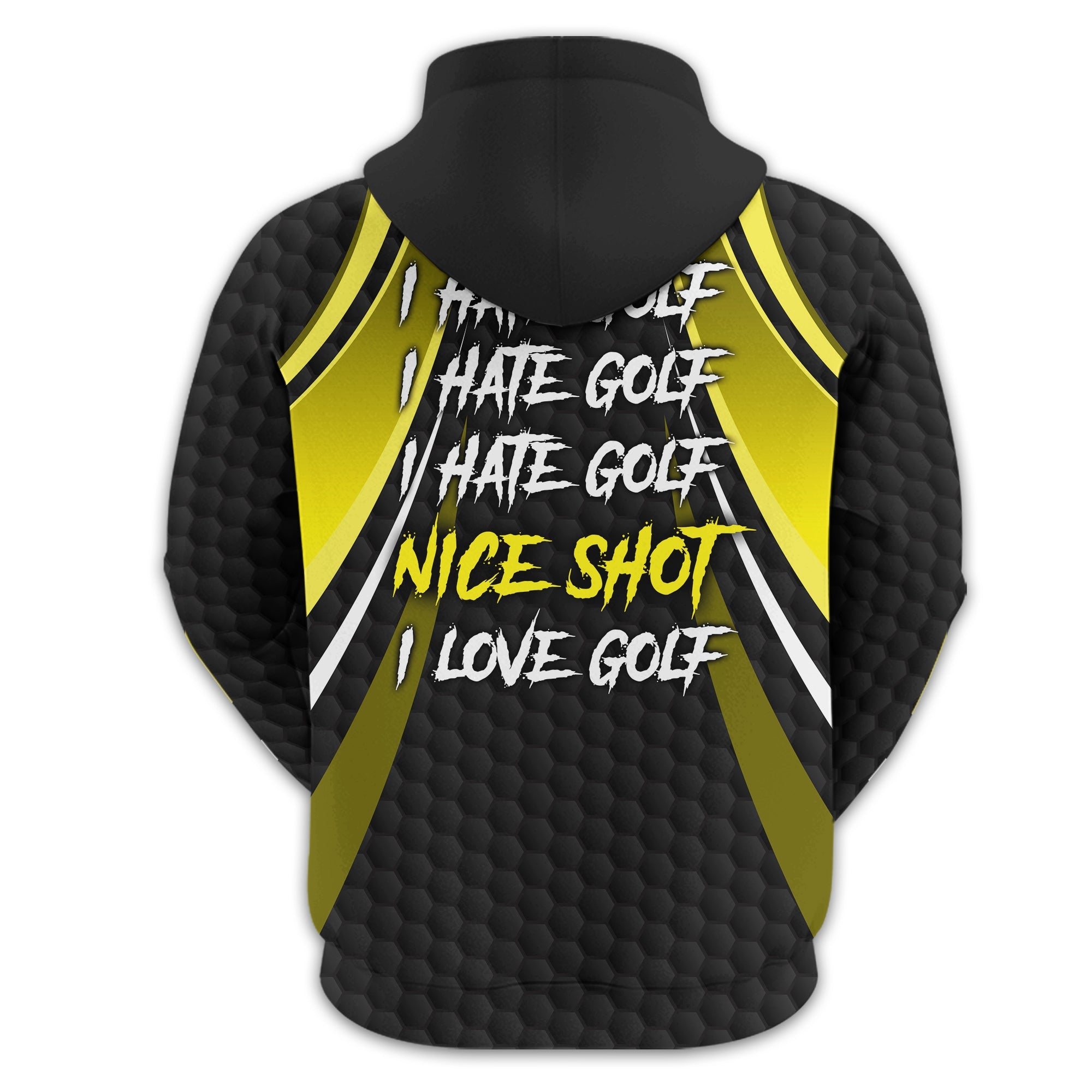 I Hate Golf Custom Men's Golf Polo Shirt, Funny Golf Shirt, Gift For Golfer