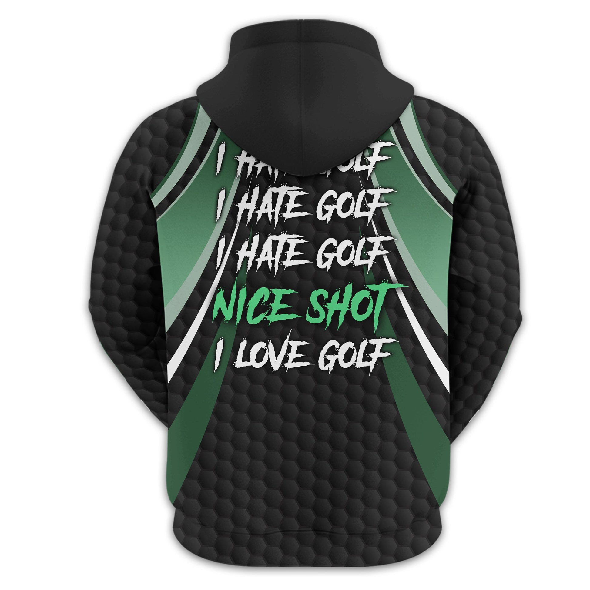I Hate Golf Custom Men's Golf Polo Shirt, Funny Golf Shirt, Gift For Golfer