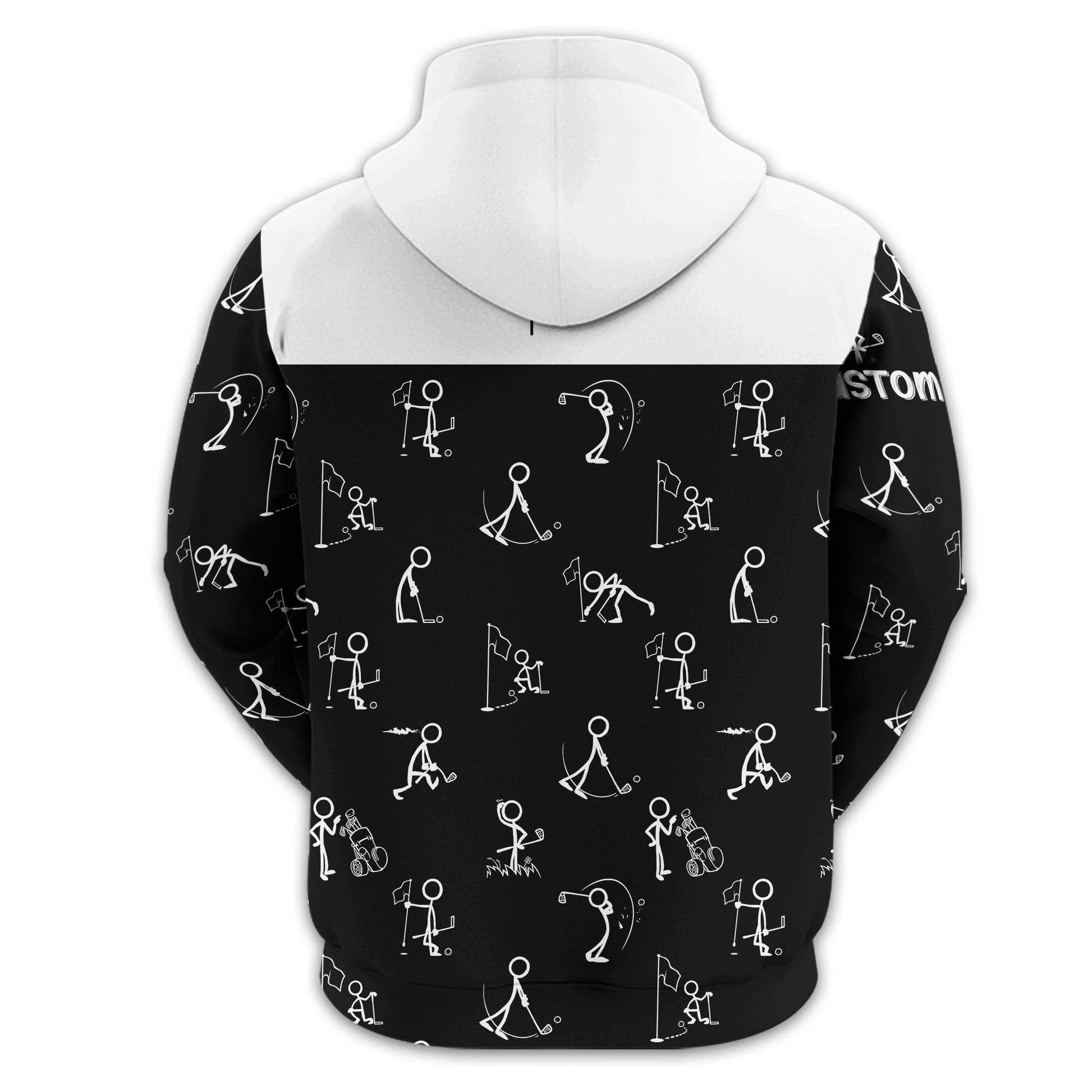 Funny Stick Figure Golf Polo Shirt, Gift For Golfers, Golf Gift For Him