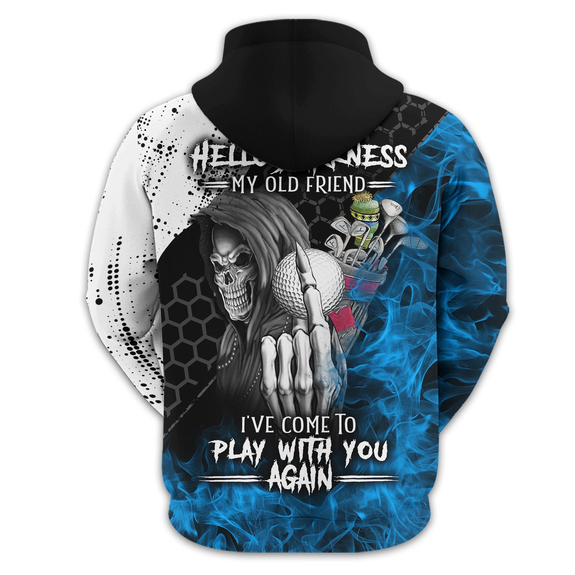 Hello Darkness My Old Friend Custom Golf Shirt, Present For Golfer