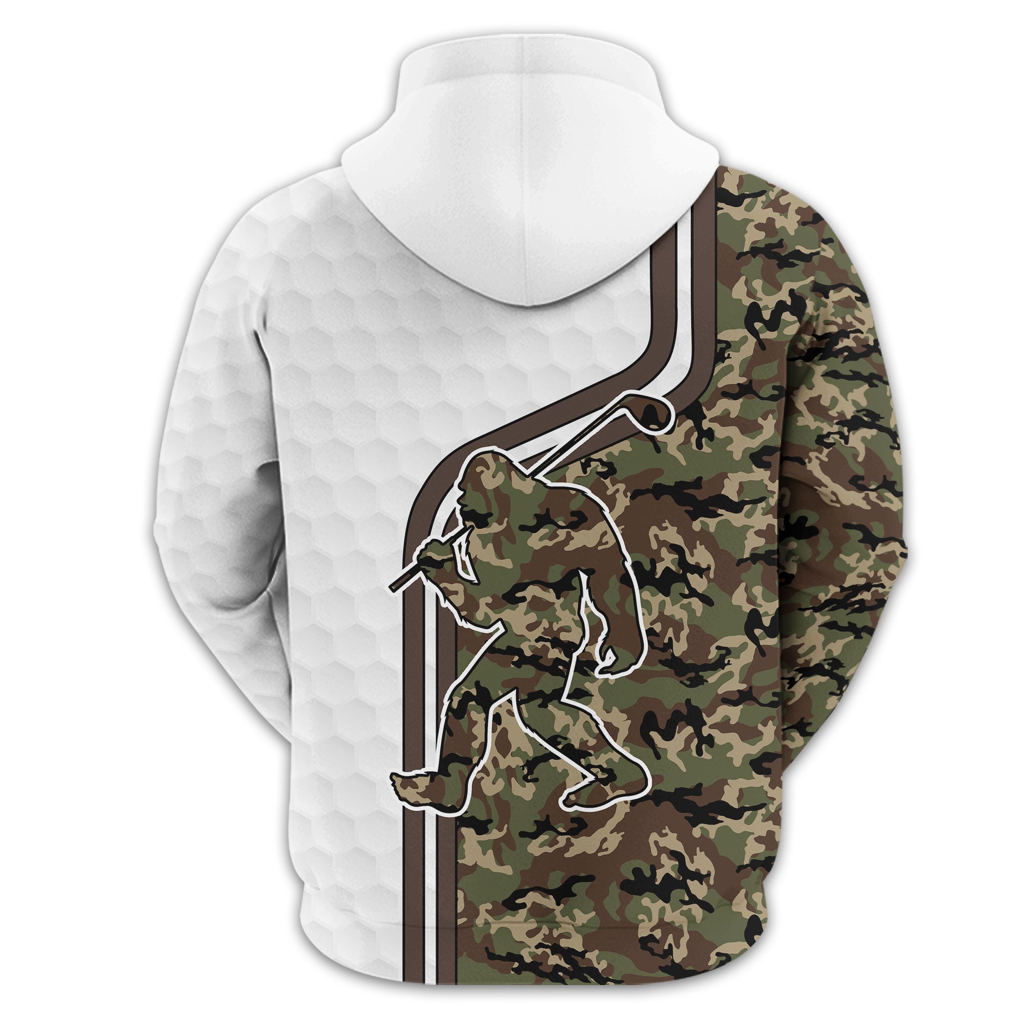 Funny Bigfoot Custom Golf Polo Shirt, Golf Shirt For Men, Gift For Golfers