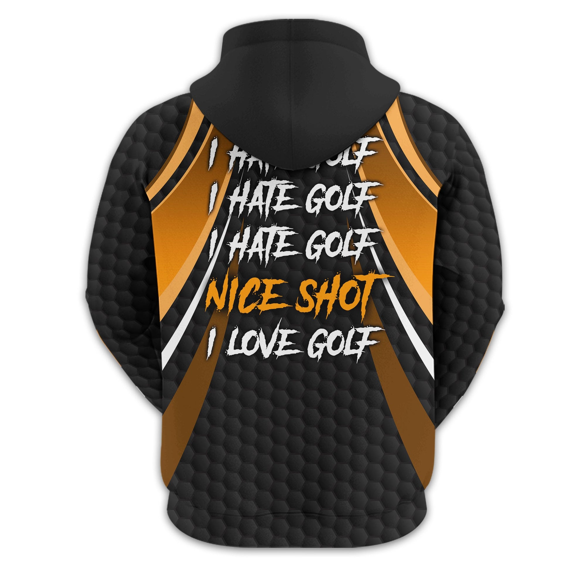 I Hate Golf Custom Men's Golf Polo Shirt, Funny Golf Shirt, Gift For Golfer