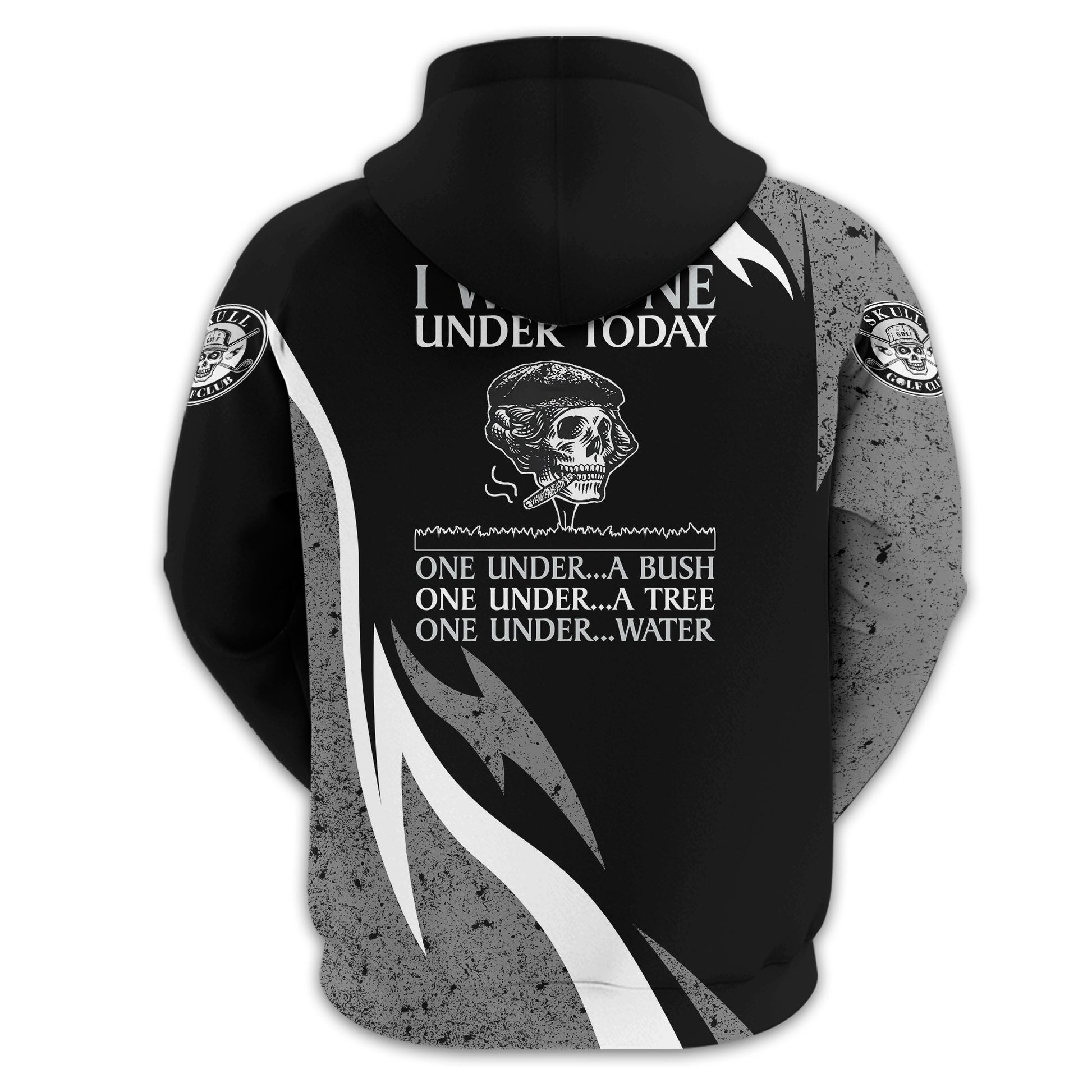 I Was One Under Today Custom Golf Polo Shirt, Skull Golf Shirt, Gift For Golfers, Funny Golf Polo Shirt