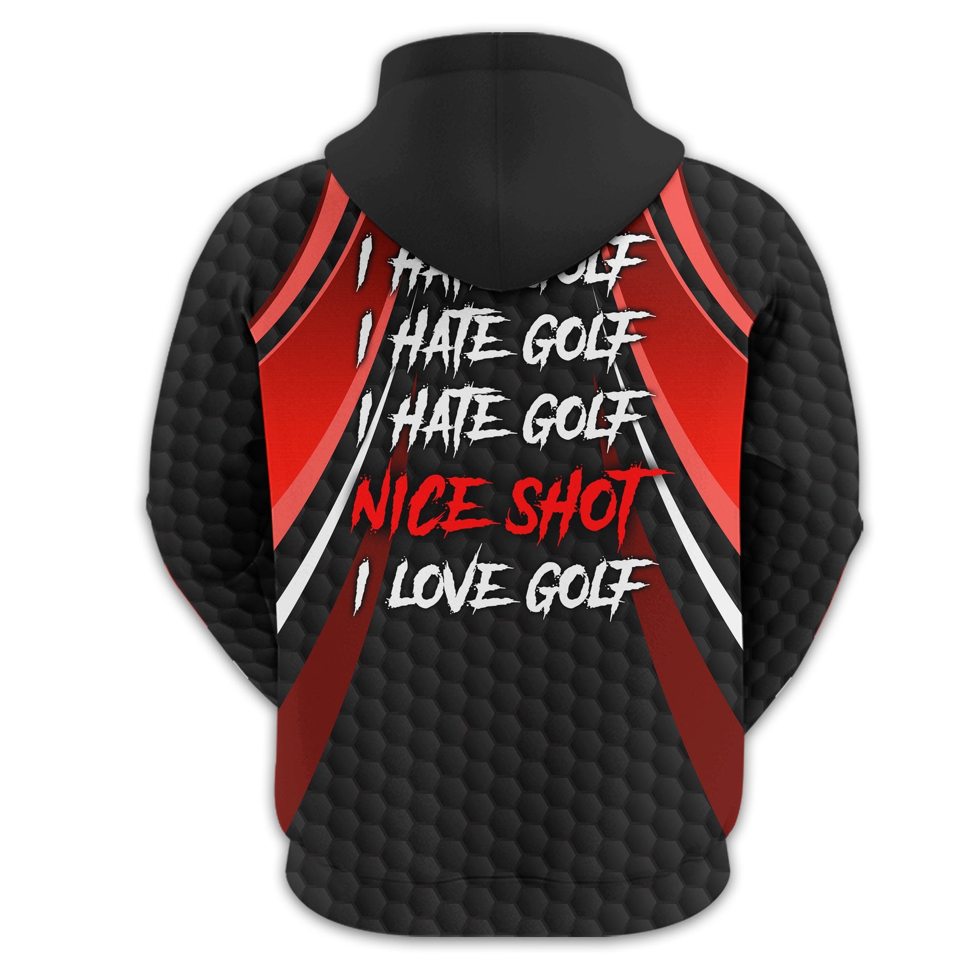 I Hate Golf Custom Men's Golf Polo Shirt, Funny Golf Shirt, Gift For Golfer