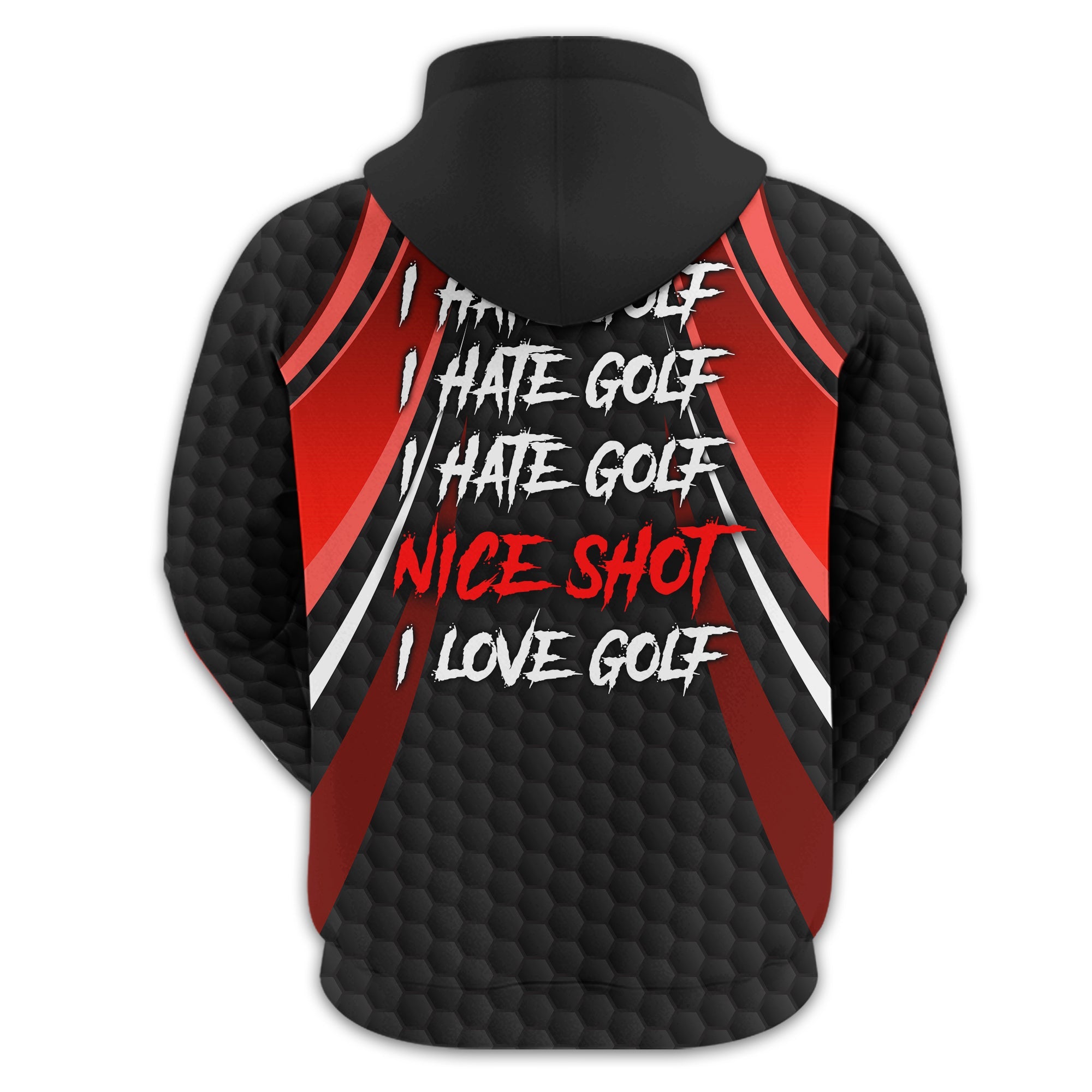 I Hate Golf Custom Men's Golf Polo Shirt, Funny Golf Shirt, Gift For Golfer