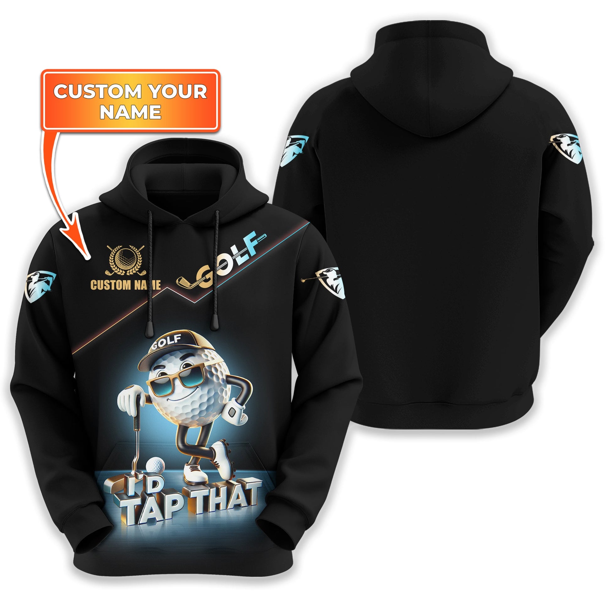 I'd Tap That Customize Golf Polo Shirt, Funny Golf Shirt, Golfing Apparel, Gift For Golfers