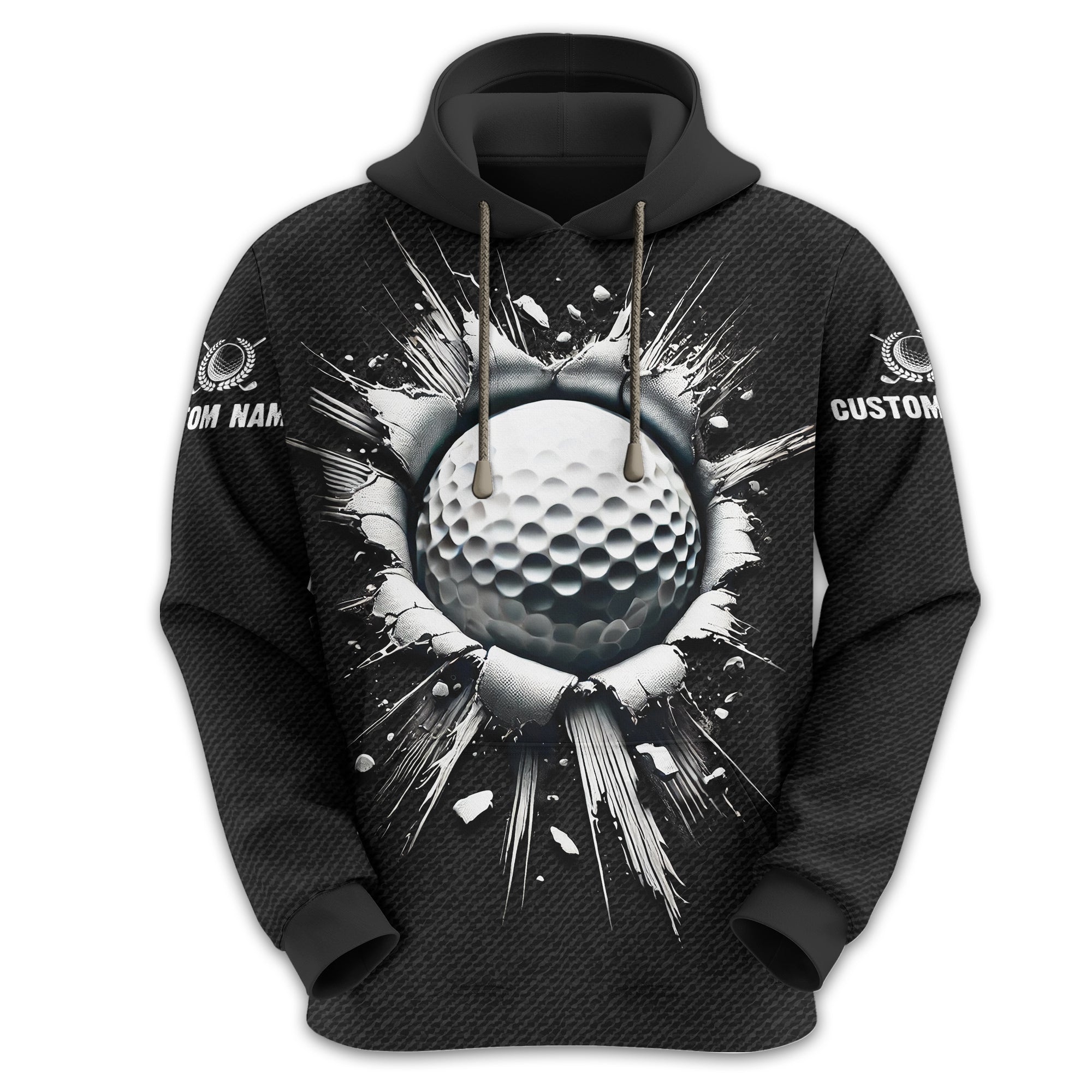 Personalized Black Golf Polo Shirt, Golf Shirt, Gift For Golfers