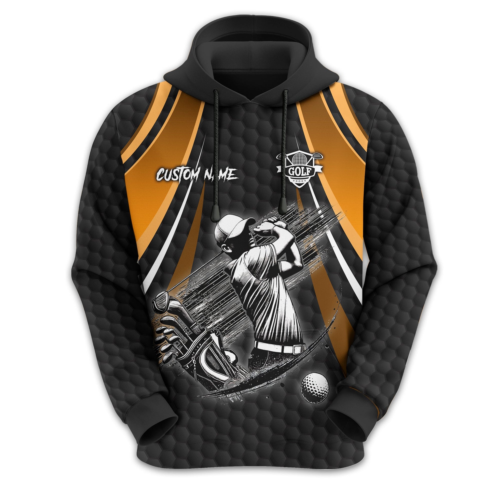 I Hate Golf Custom Men's Golf Polo Shirt, Funny Golf Shirt, Gift For Golfer