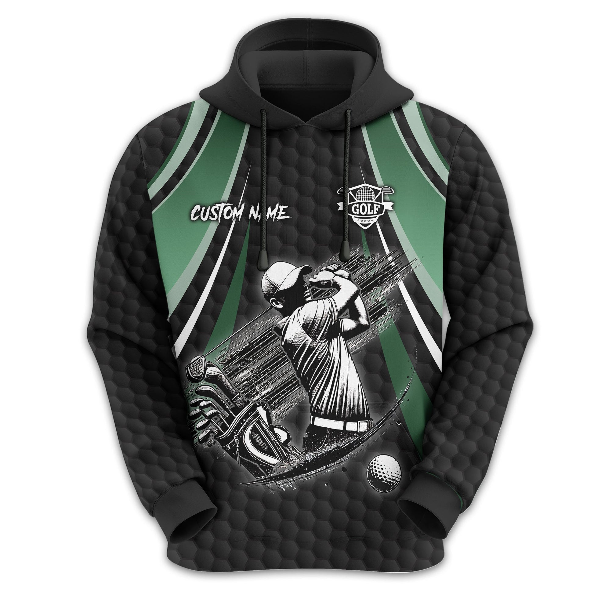 I Hate Golf Custom Men's Golf Polo Shirt, Funny Golf Shirt, Gift For Golfer