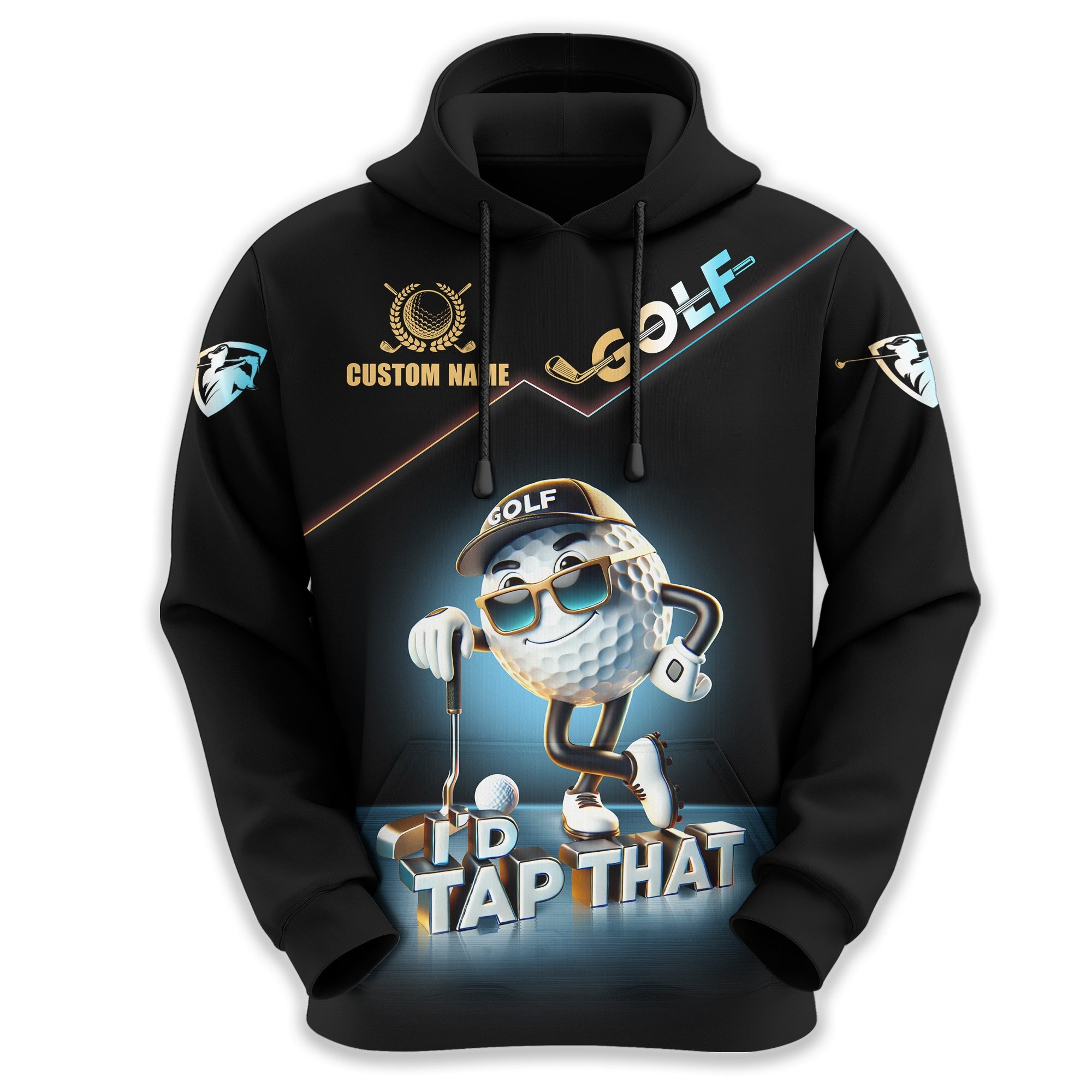 I'd Tap That Customize Golf Polo Shirt, Funny Golf Shirt, Golfing Apparel, Gift For Golfers