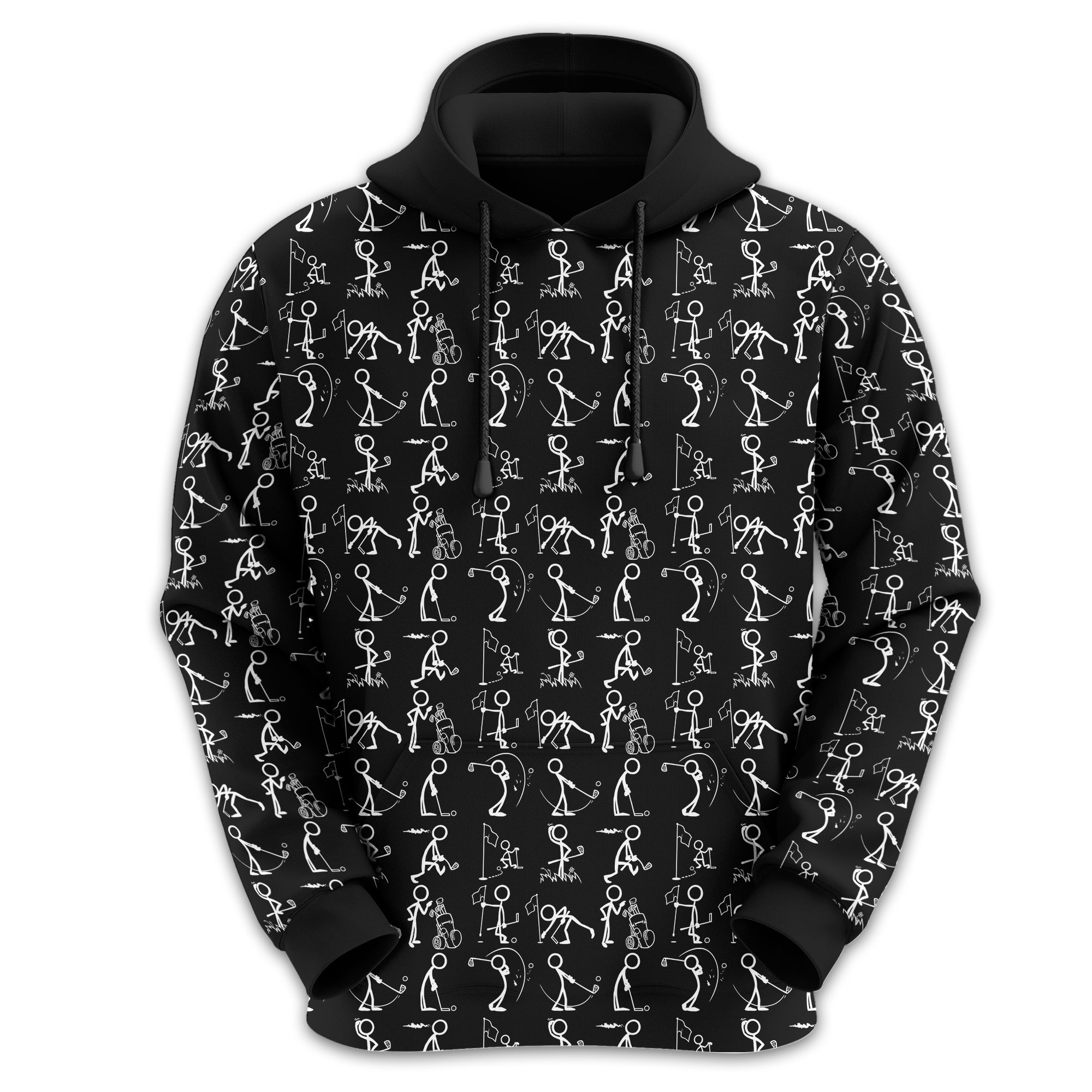 Black Golf Polo Shirt, Funny Golf Shirt, Gift For Golfers