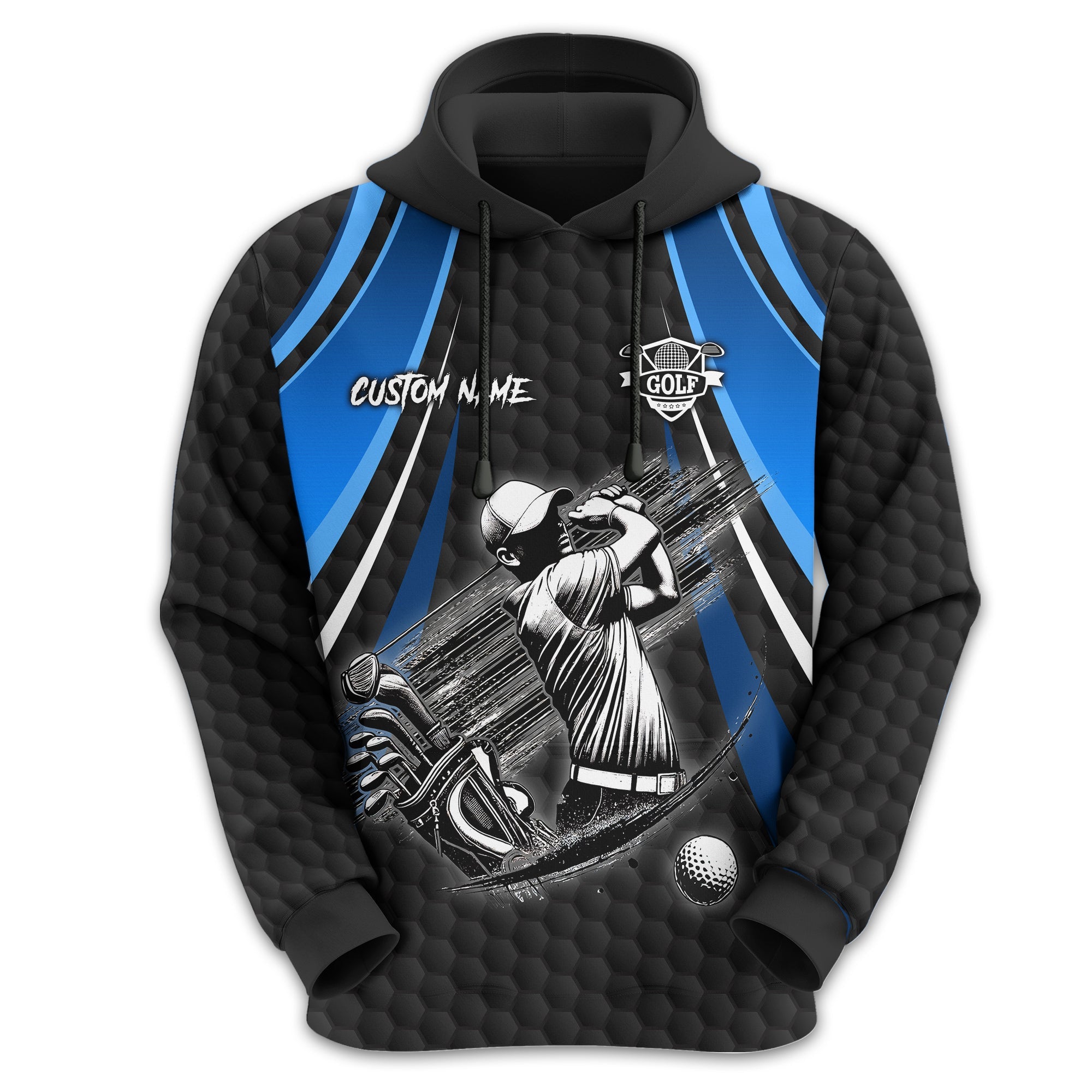 I Hate Golf Custom Men's Golf Polo Shirt, Funny Golf Shirt, Gift For Golfer