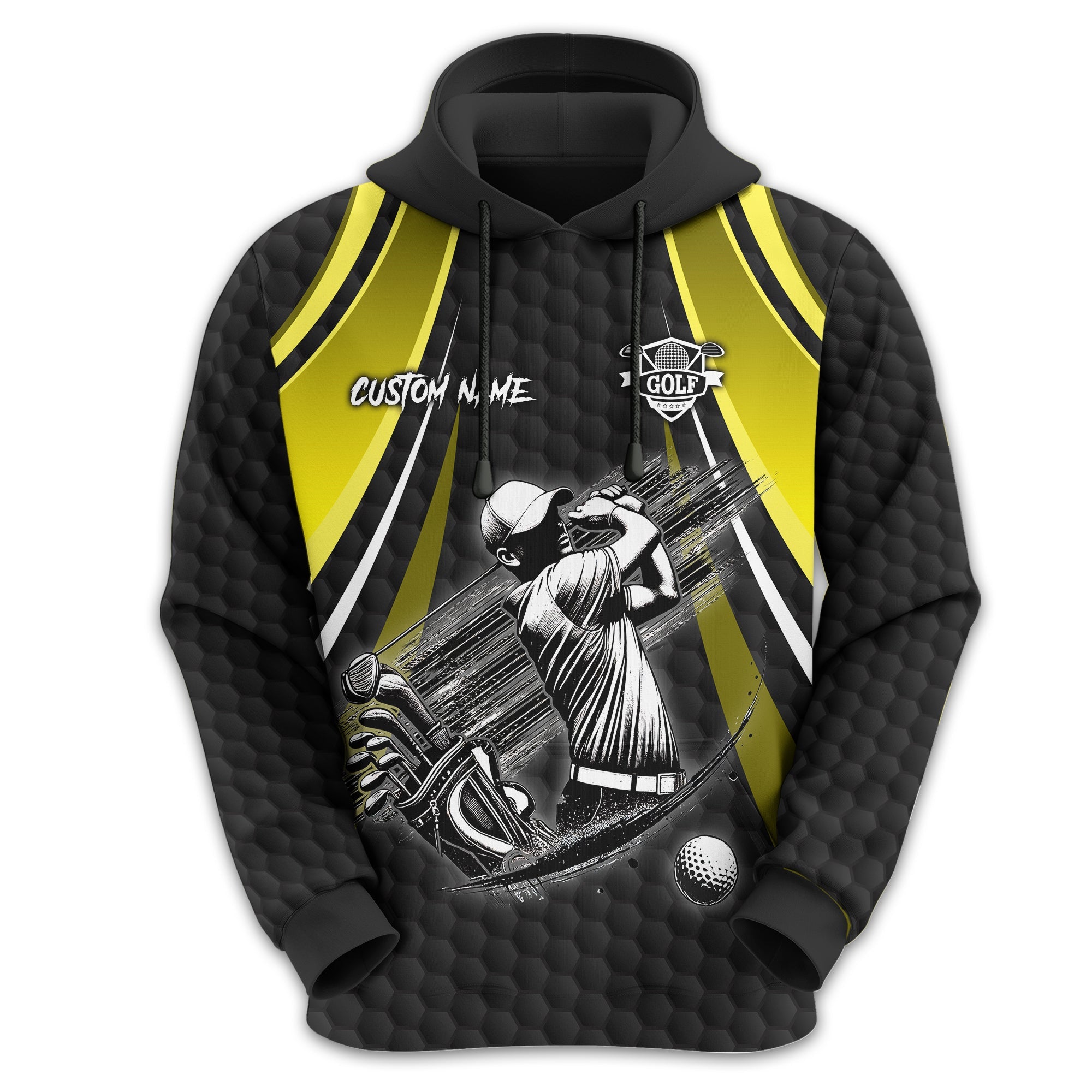 I Hate Golf Custom Men's Golf Polo Shirt, Funny Golf Shirt, Gift For Golfer