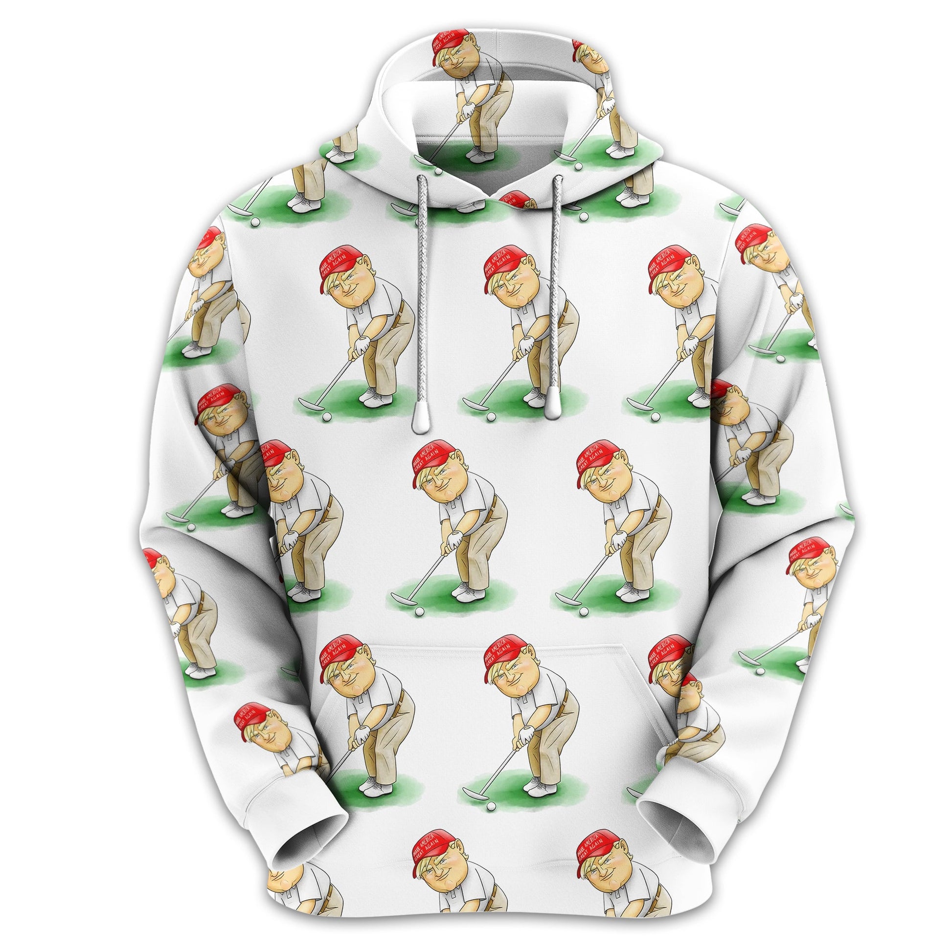 Trump Presidential Men's Golf Polo Shirt, Funny Golf Shirt, Gift For Golfers