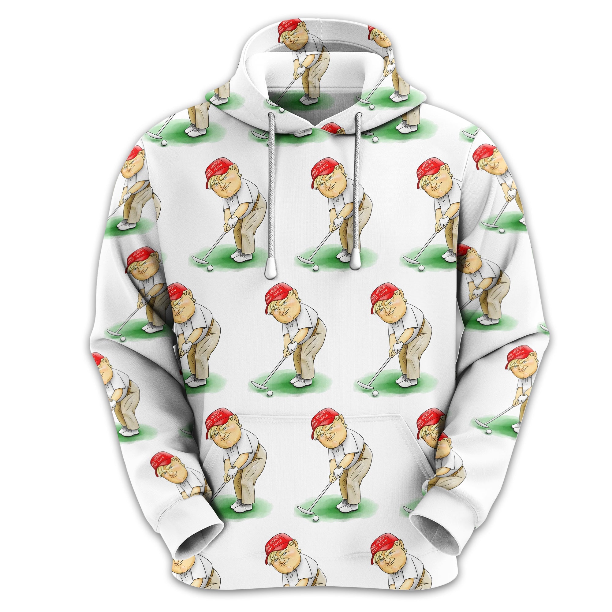 Trump Presidential Men's Golf Polo Shirt, Funny Golf Shirt, Gift For Golfers