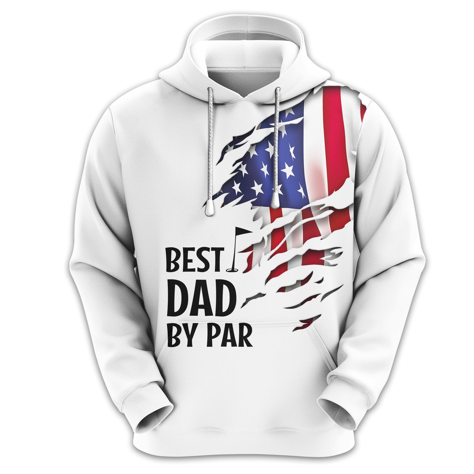 Best Dad By Par Custom Golf Polo Shirt, Gift For Golfers, Golf Gift For Men
